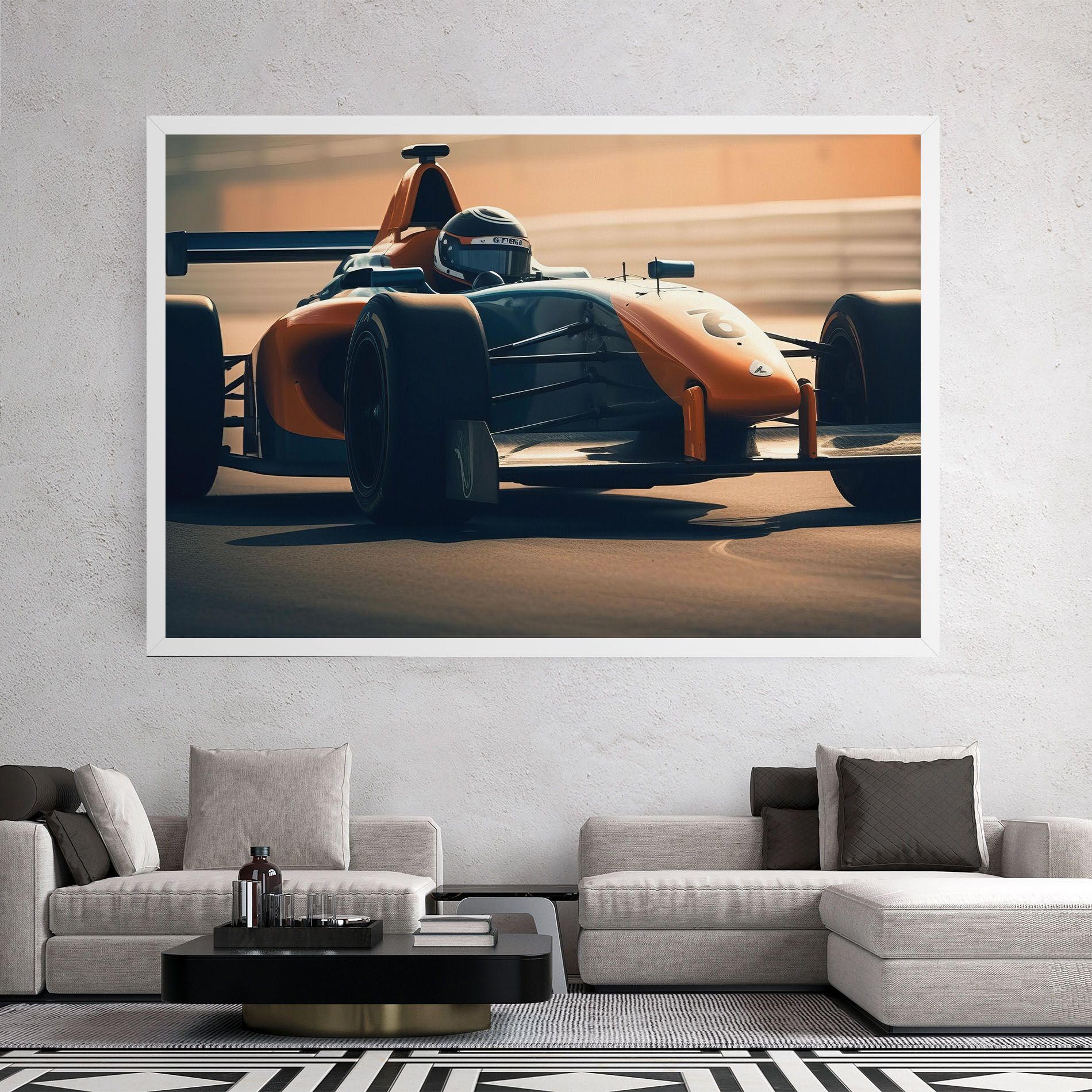 Orange Black F1 mockup 2
