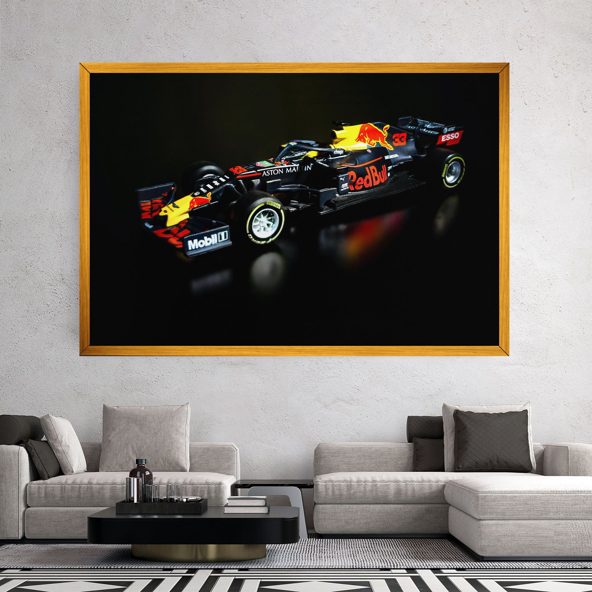 Black Yellow F1 mockup 2