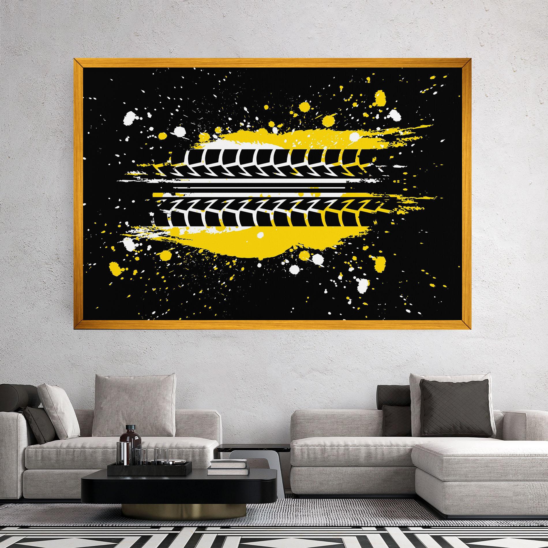 Vászonkép Yellow Traces mockup 2