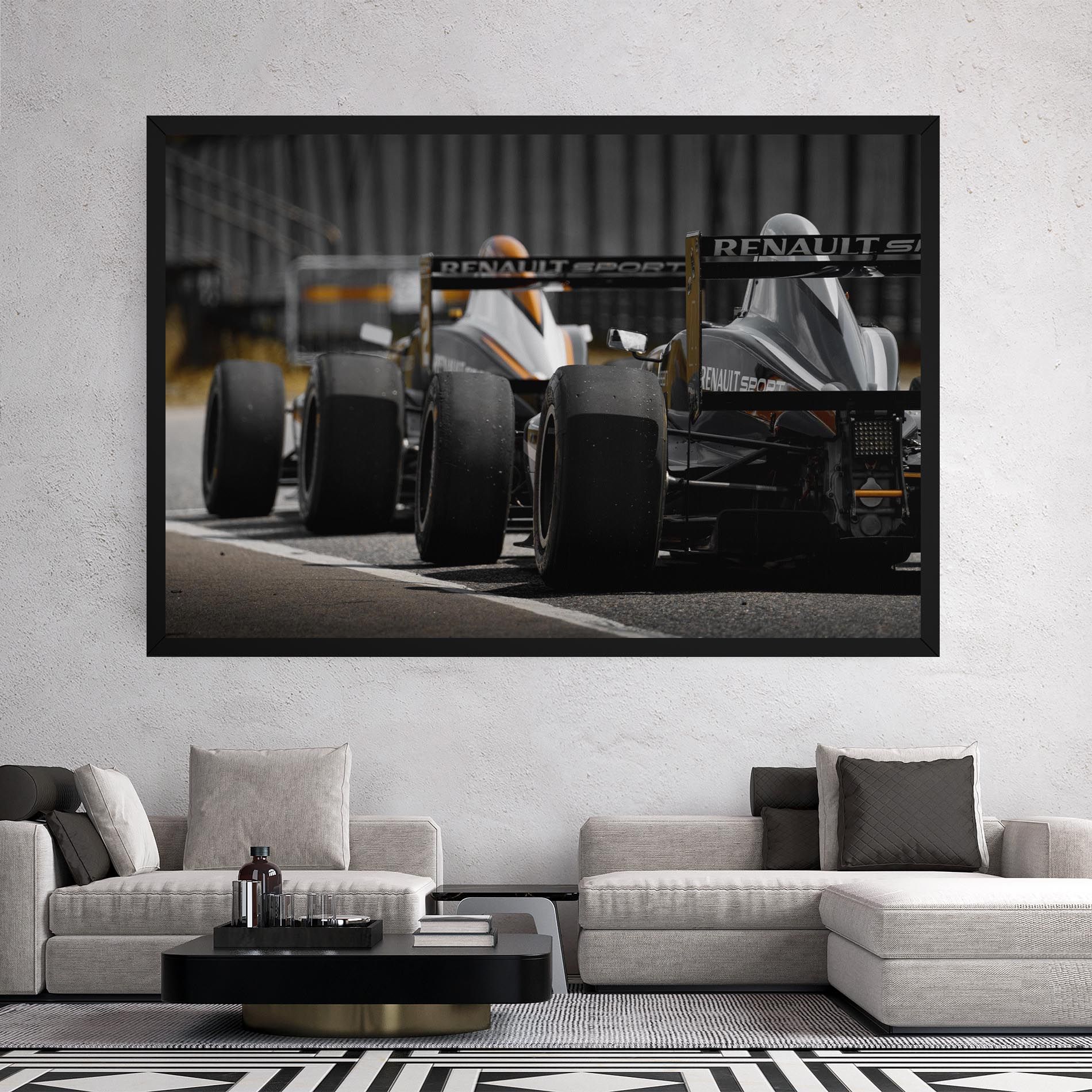 Grey F1 Cars mockup 2