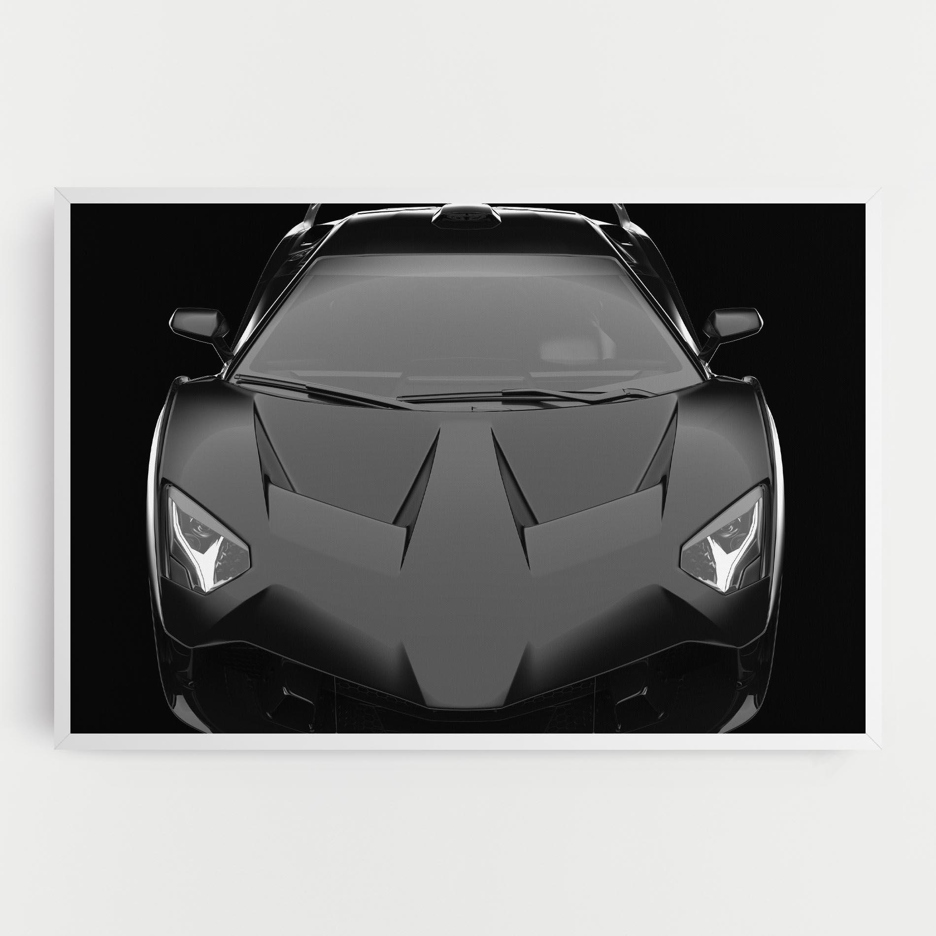Vászonkép Black Matte Lambo mockup 0