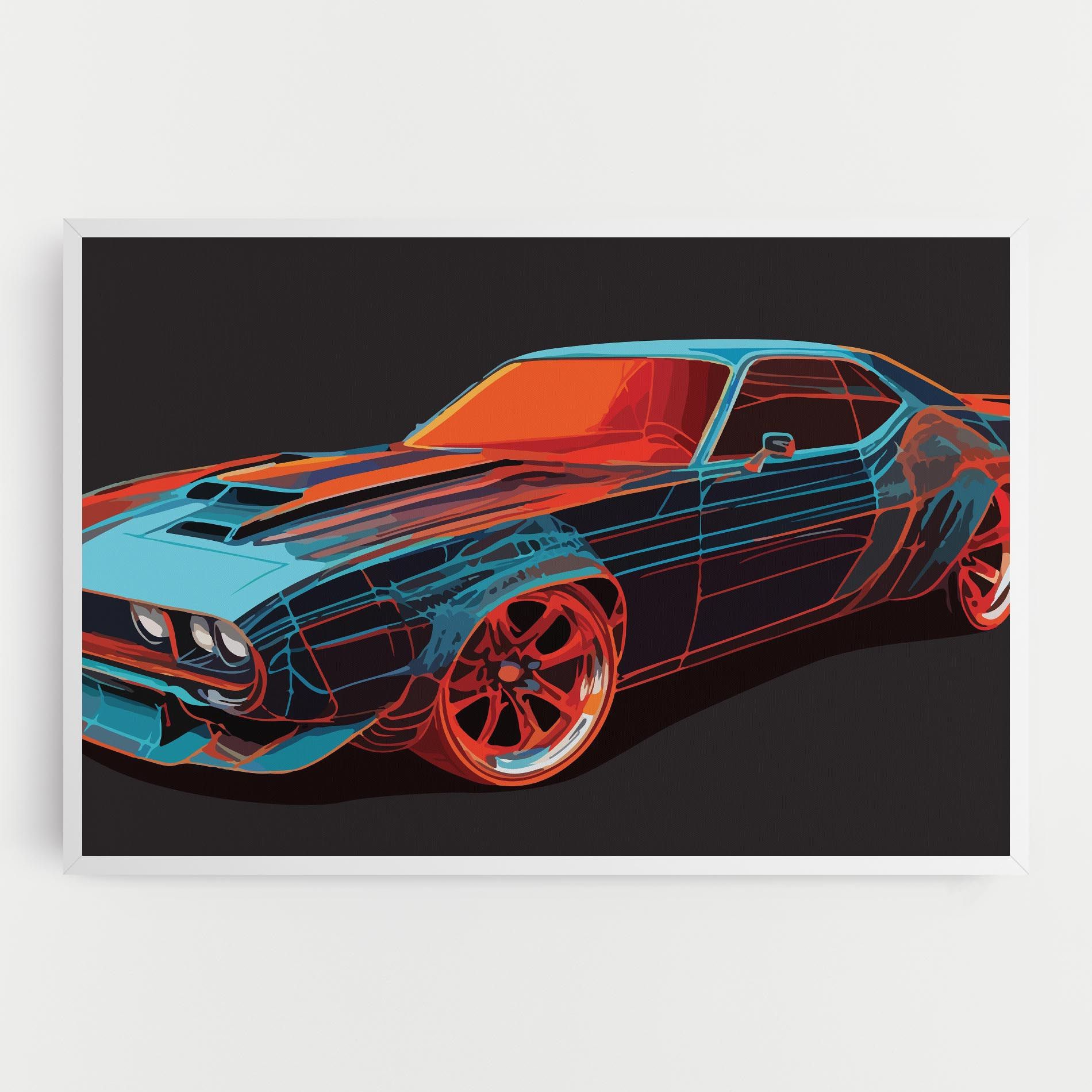 Blue Orange Car mockup 0