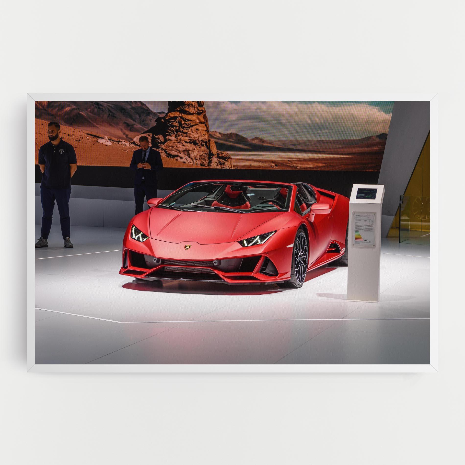Vászonkép Red Lambo Front mockup 0