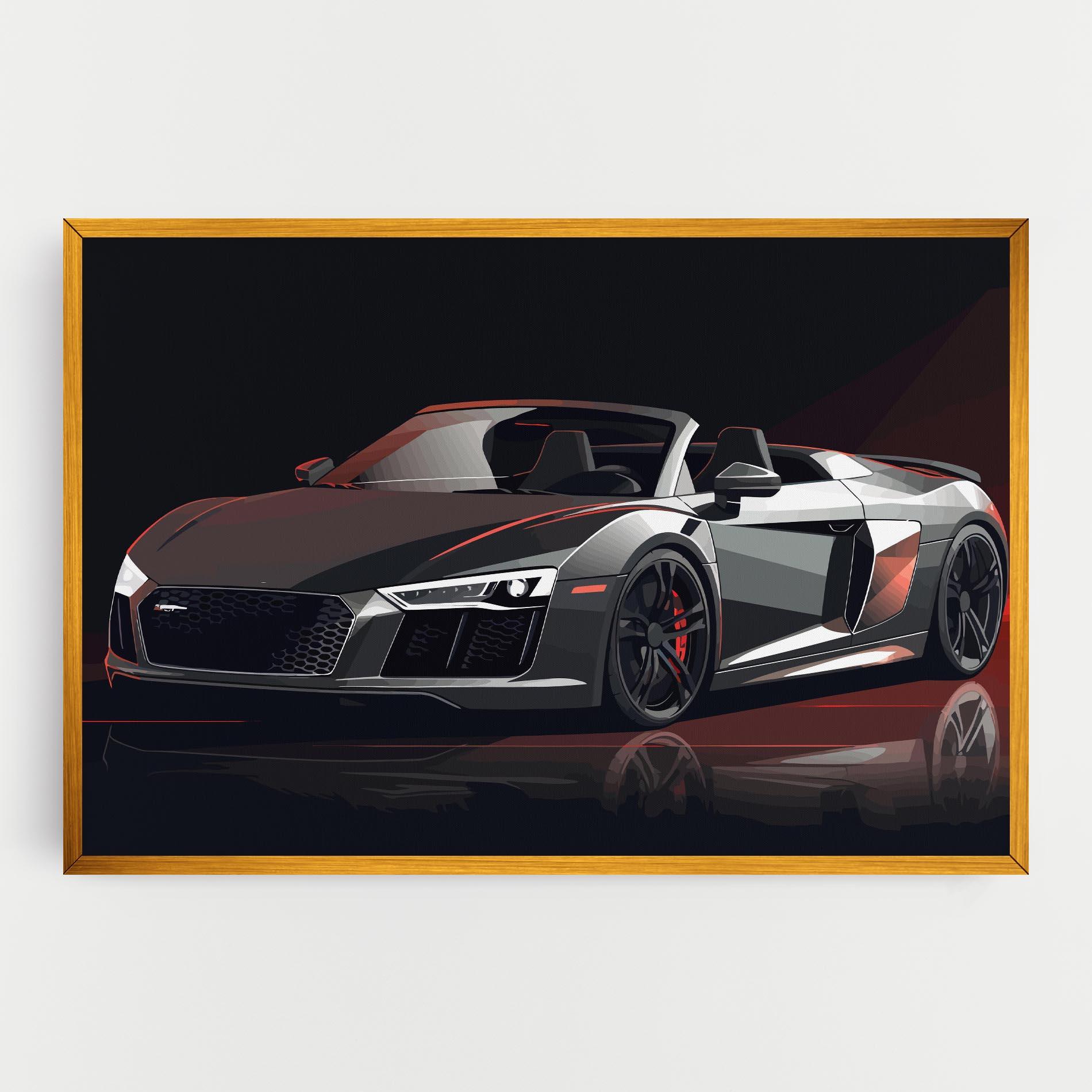 Vászonkép Cool Grey Car mockup 0