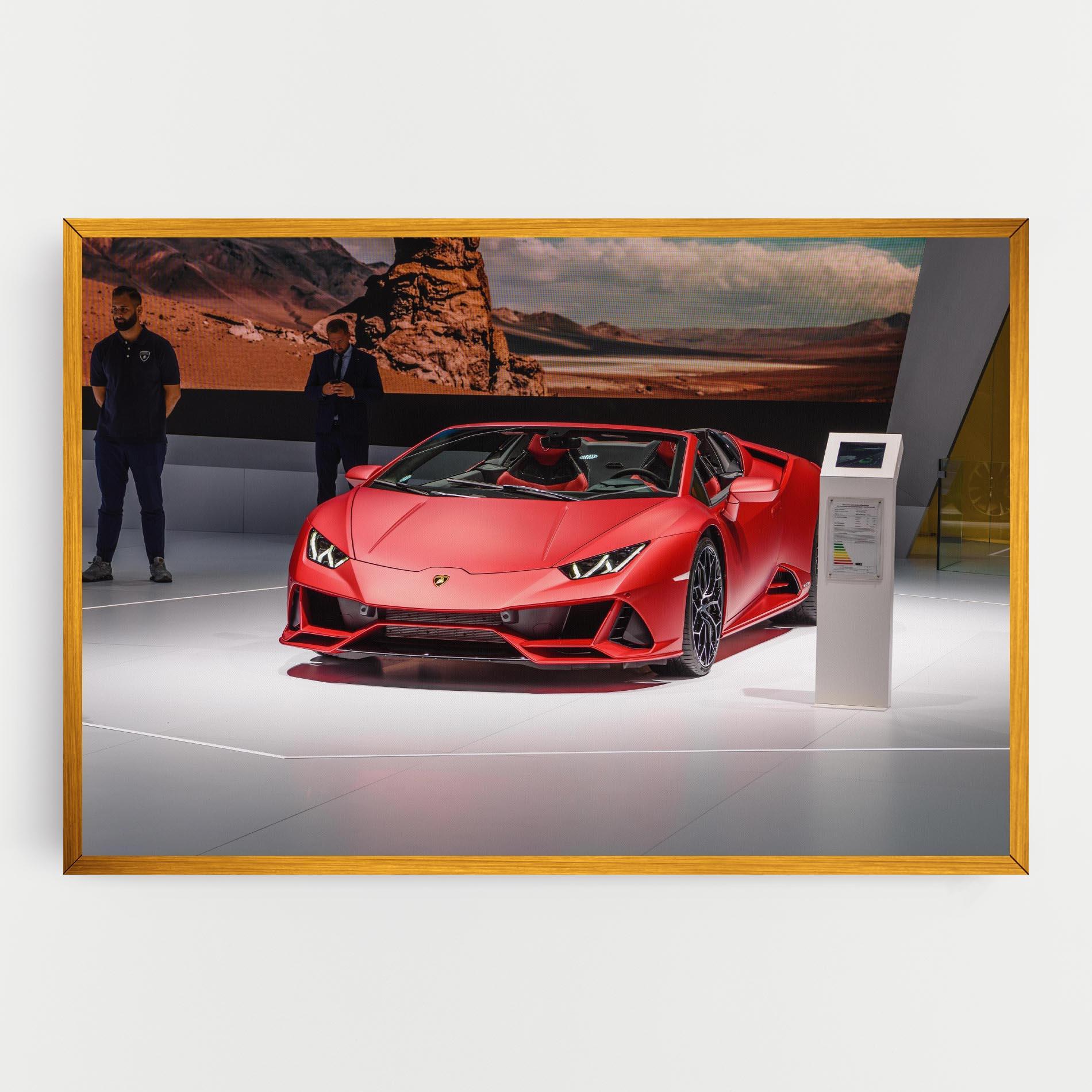 Vászonkép Red Lambo Front mockup 0