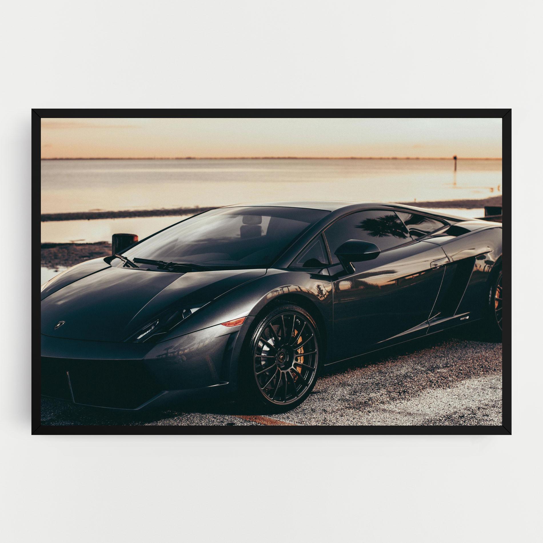 Vászonkép Black Lambo Sea mockup 0