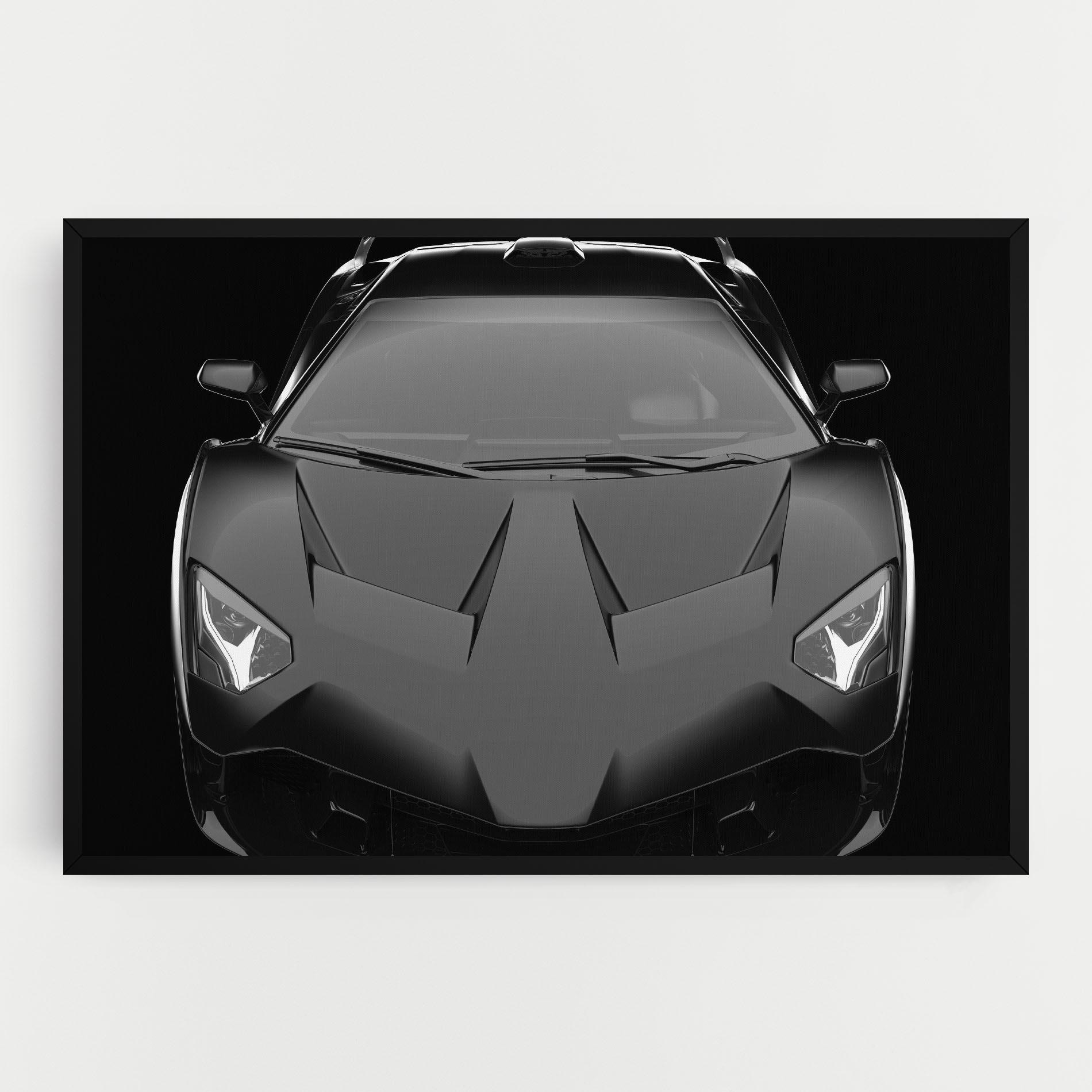 Vászonkép Black Matte Lambo mockup 0
