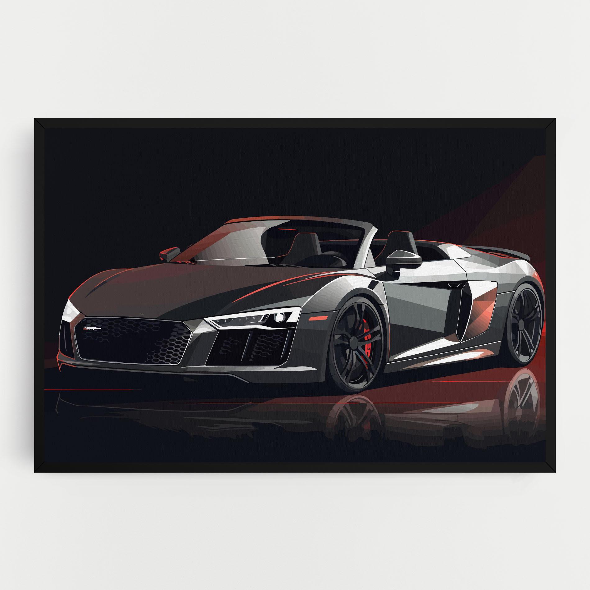 Vászonkép Cool Grey Car mockup 0