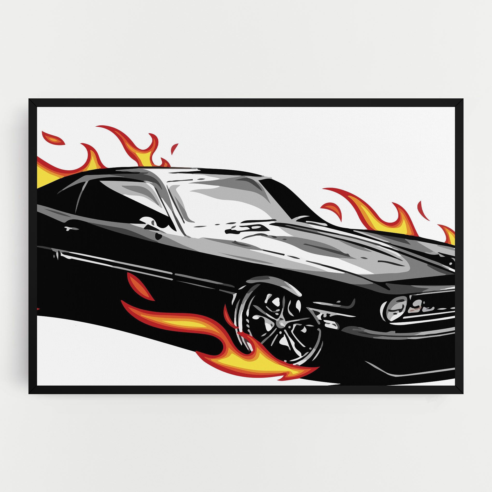 Fire Black Car mockup 0