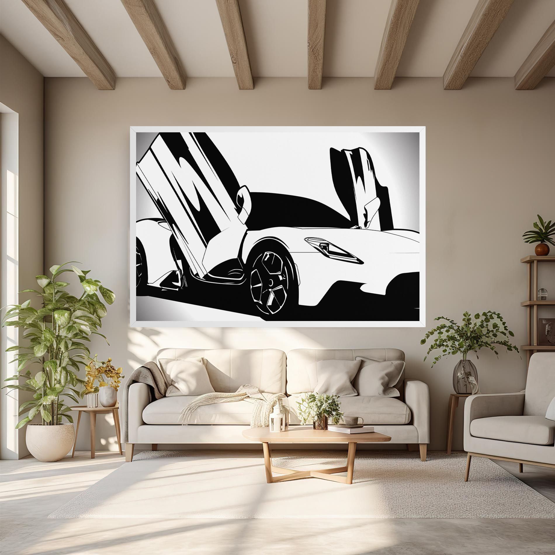 Black White Car mockup 6