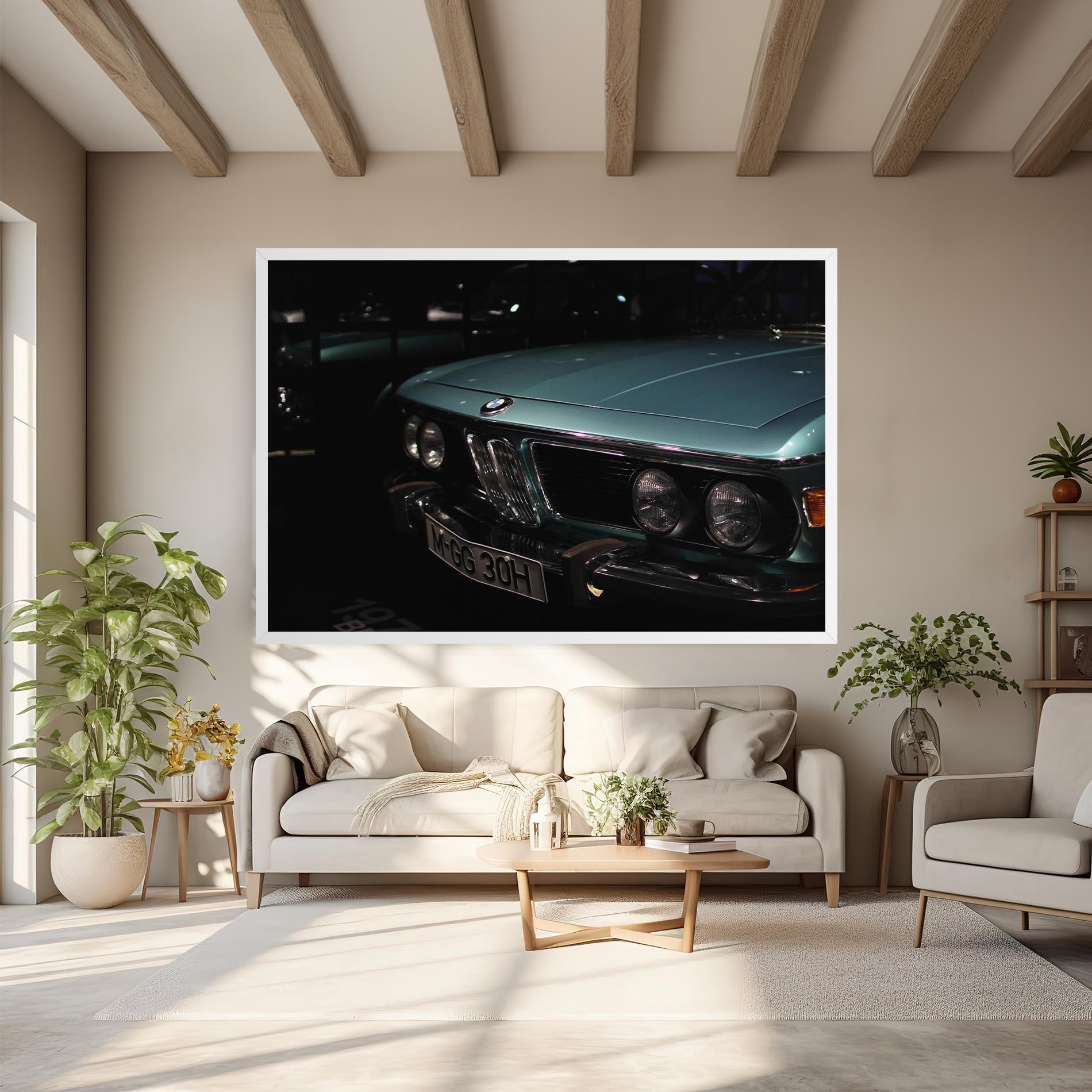 Vászonkép Old Bmw Headlight mockup 6