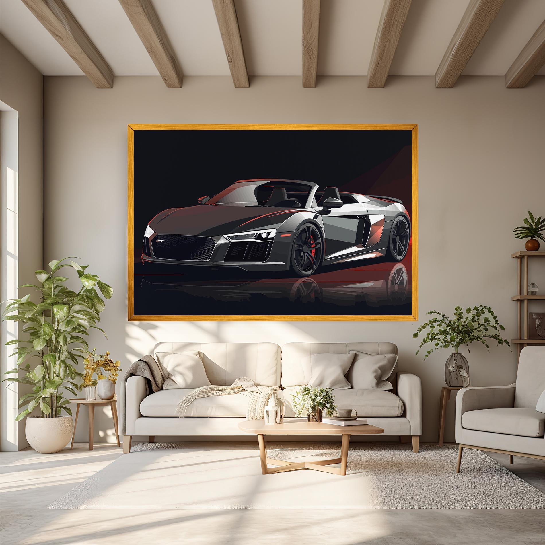 Vászonkép Cool Grey Car mockup 6