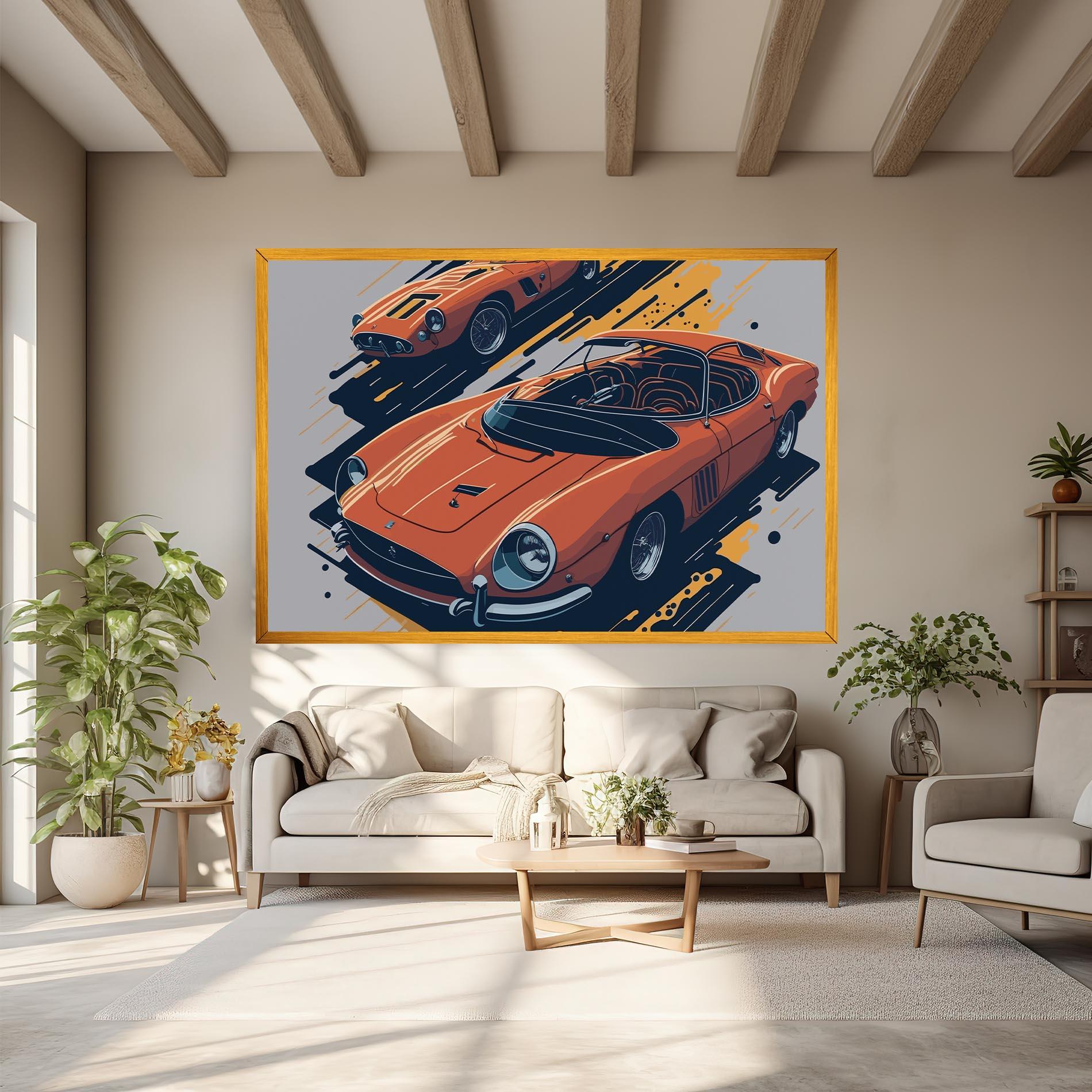 Vászonkép Ferrari 250 Gto mockup 6