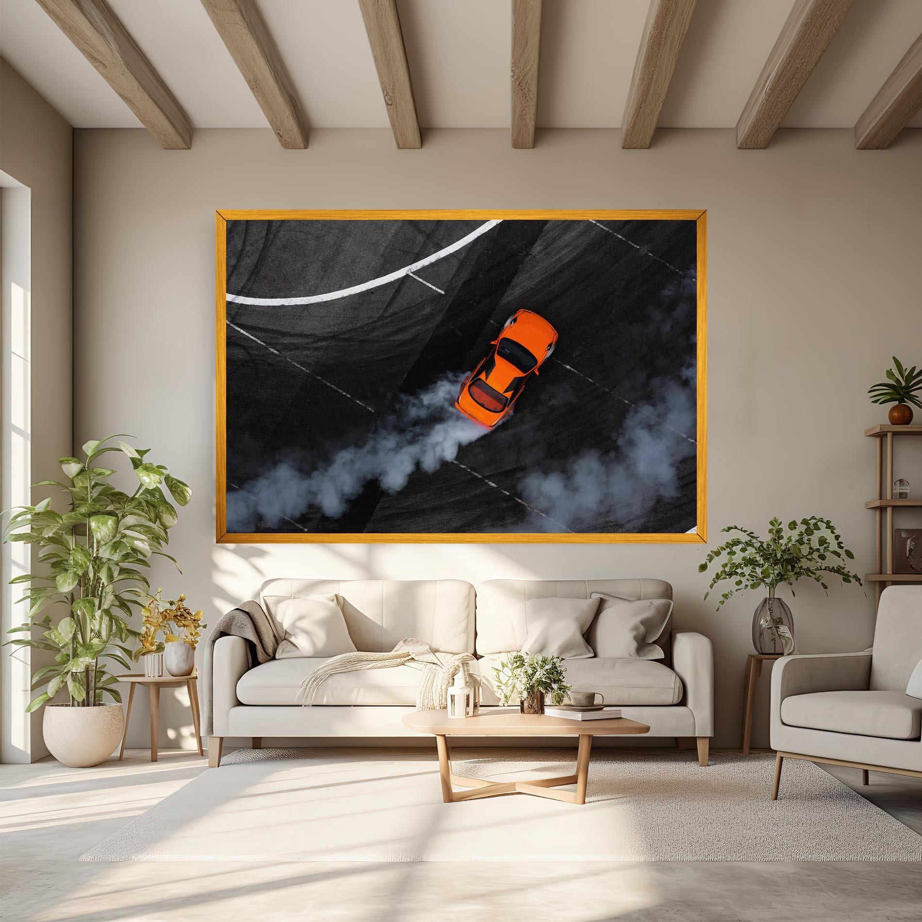 Vászonkép Orange Proche Drifting mockup 6