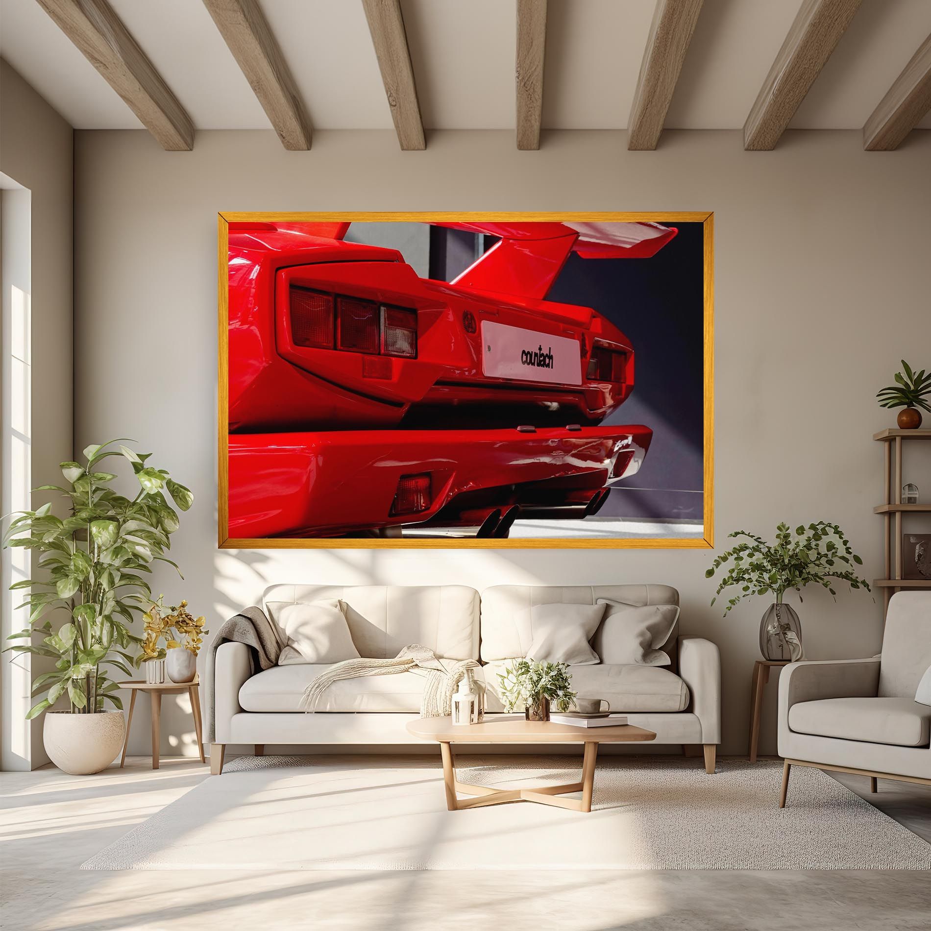 Red Rear Countach mockup 6