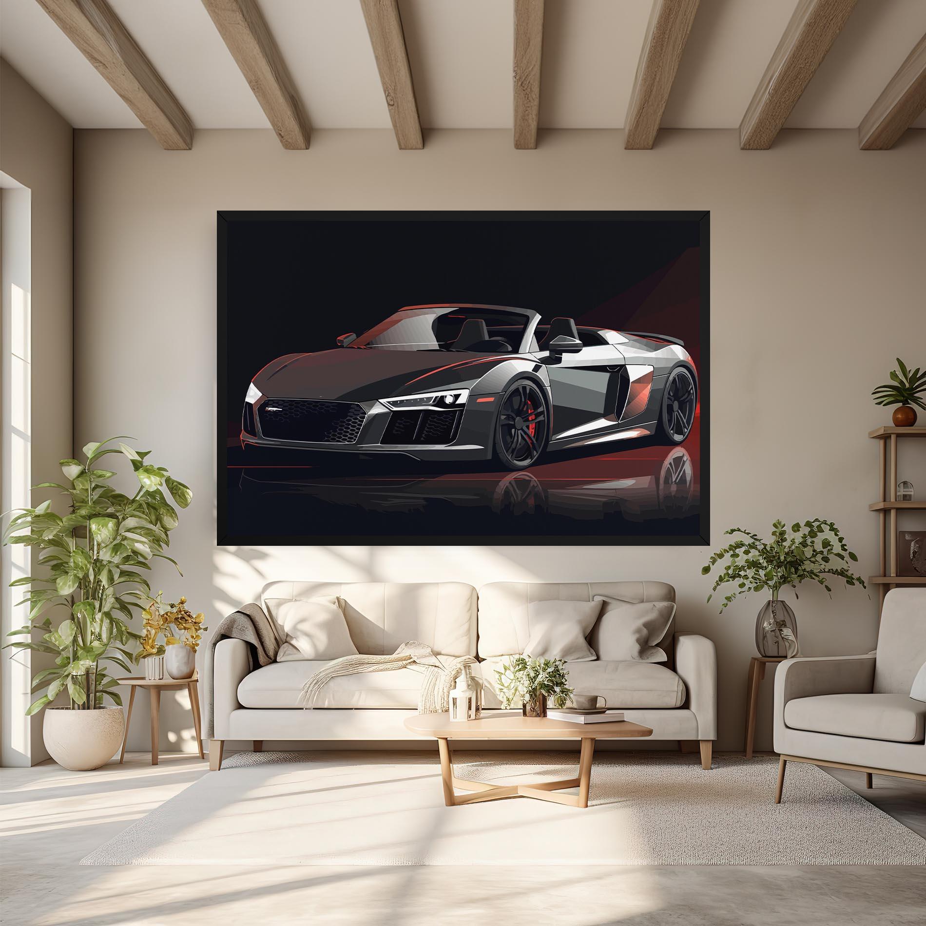 Vászonkép Cool Grey Car mockup 6