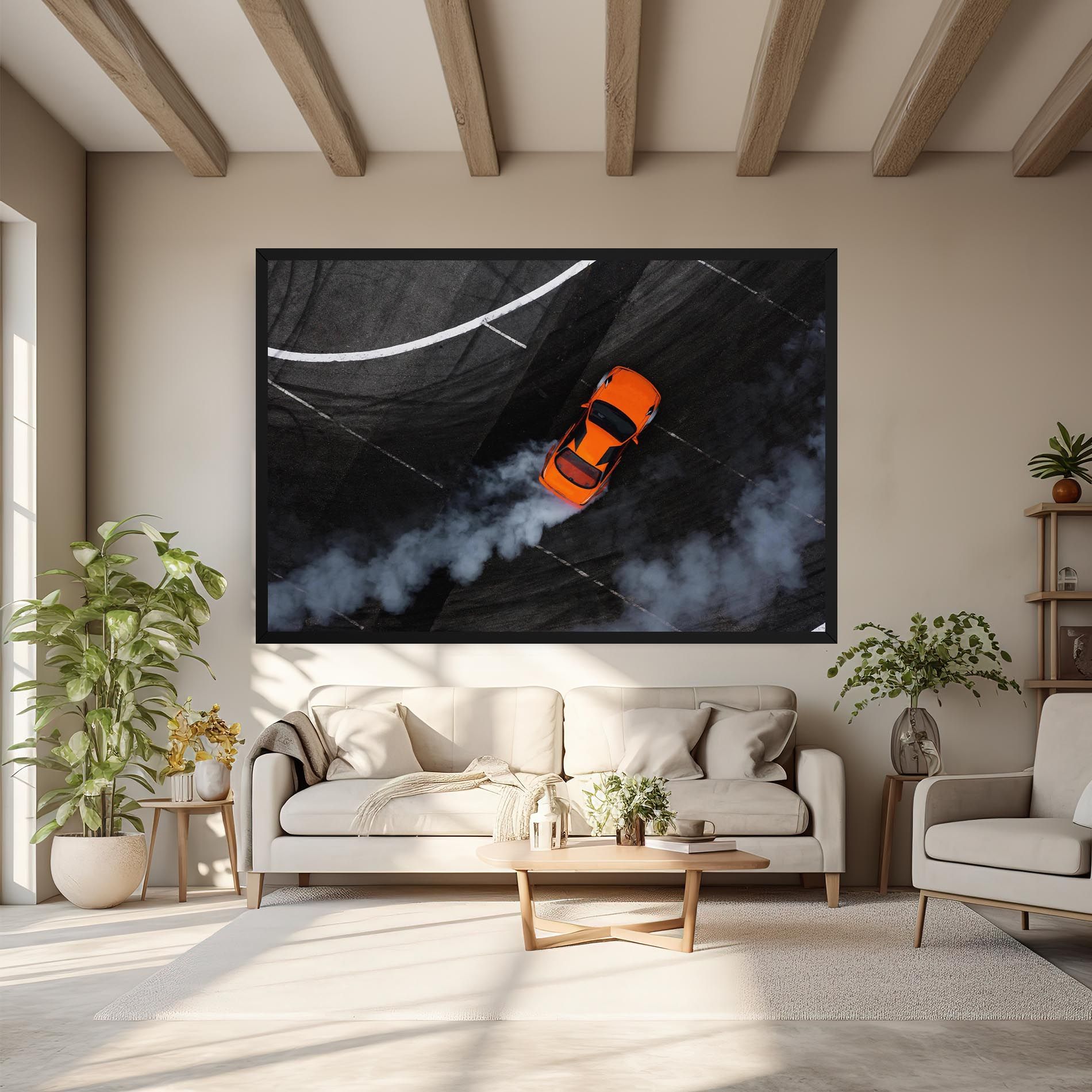 Orange Proche Drifting mockup 6
