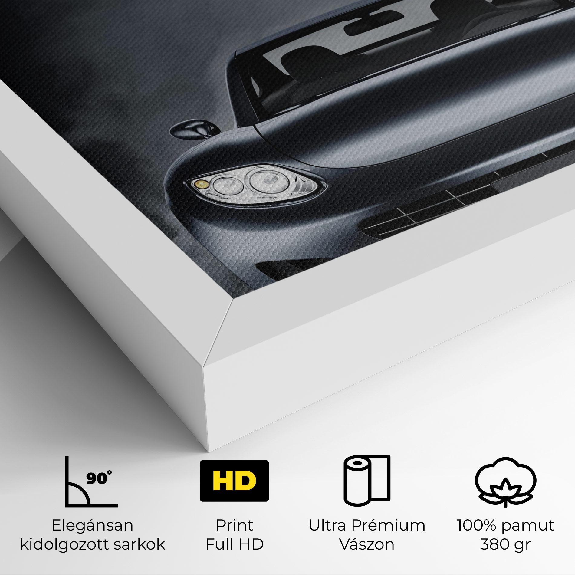 Vászonkép Black Front Car mockup 4