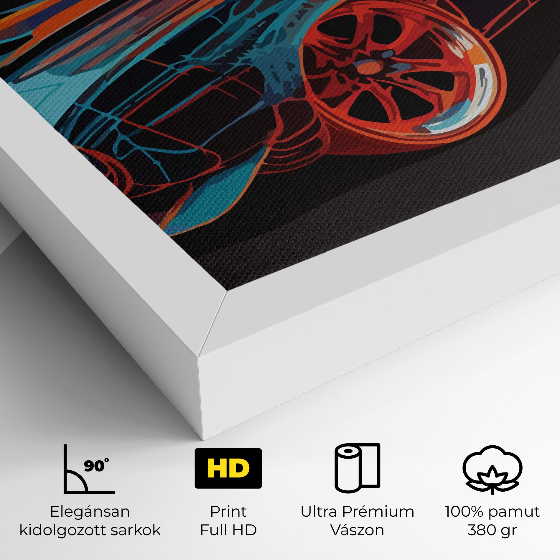 Blue Orange Car mockup 4