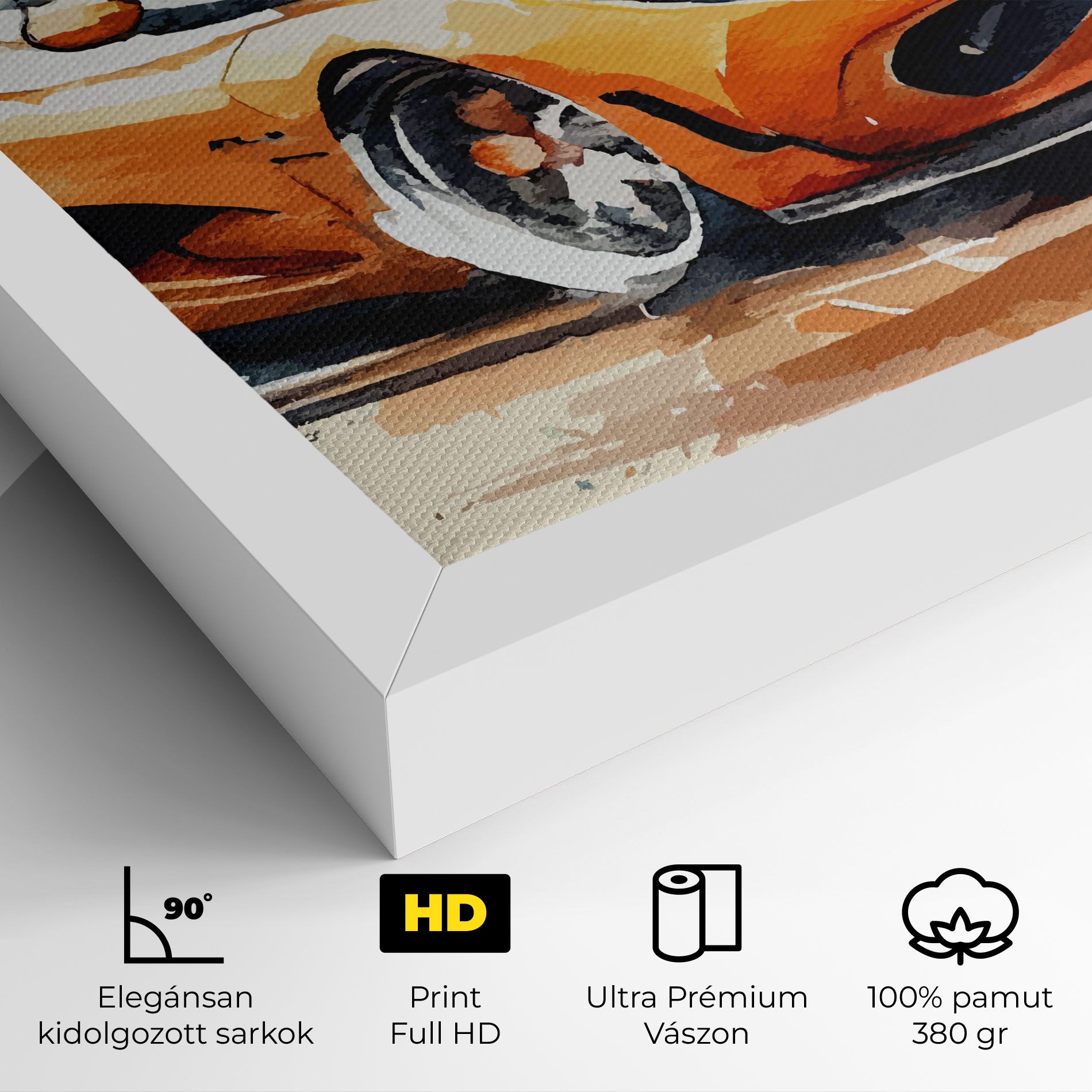 Orange Paint Car mockup 4