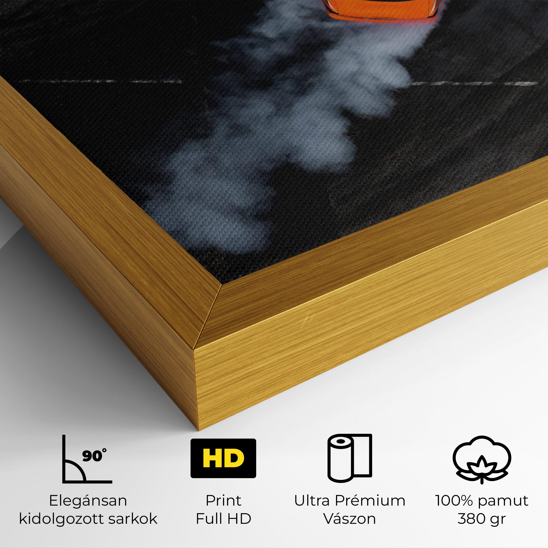 Vászonkép Orange Proche Drifting mockup 4