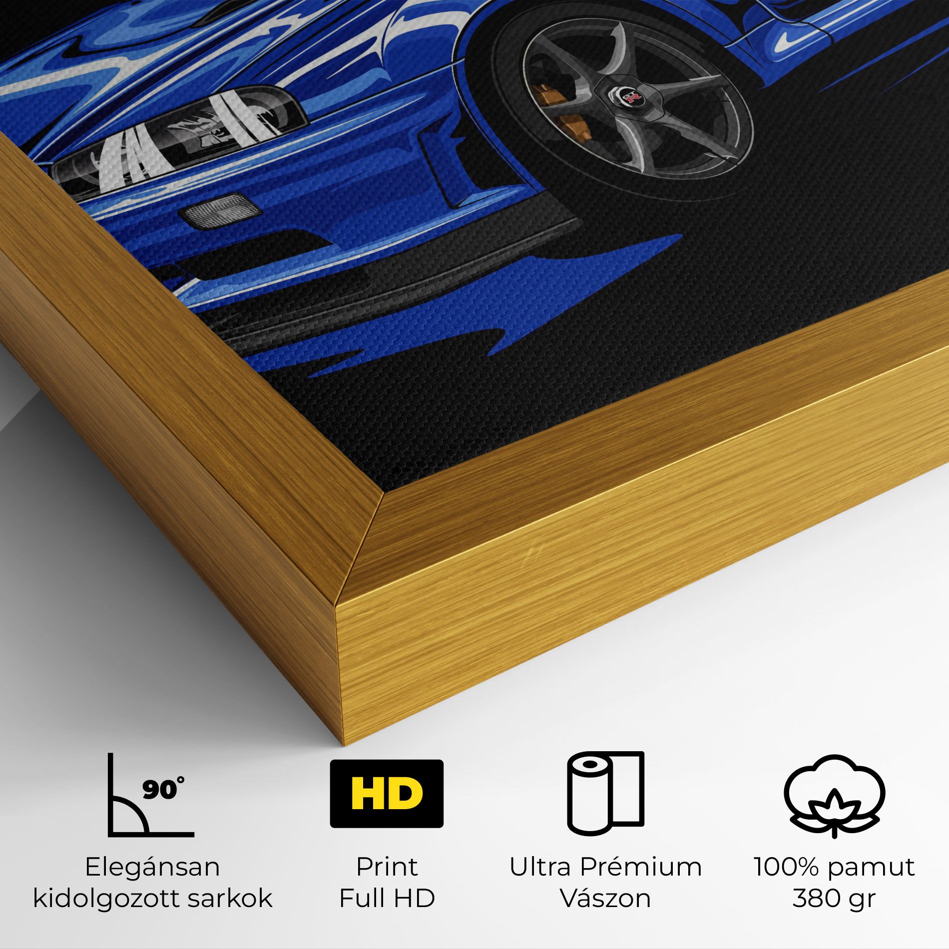 Sport Blue Car mockup 4