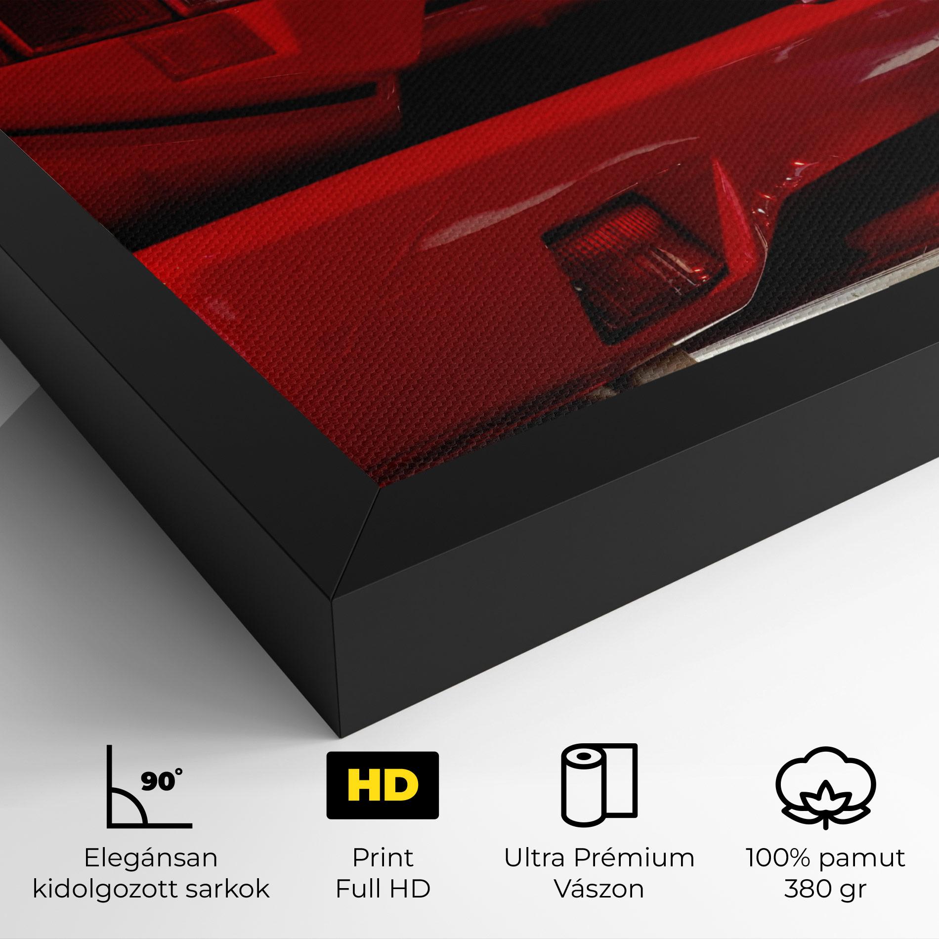Vászonkép Red Rear Countach mockup 4