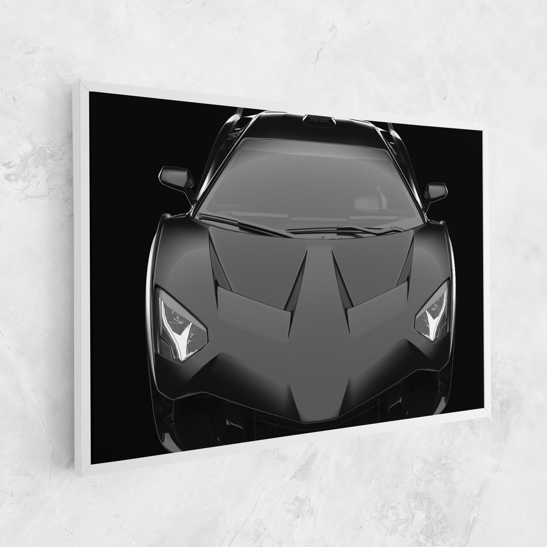 Vászonkép Black Matte Lambo mockup 1