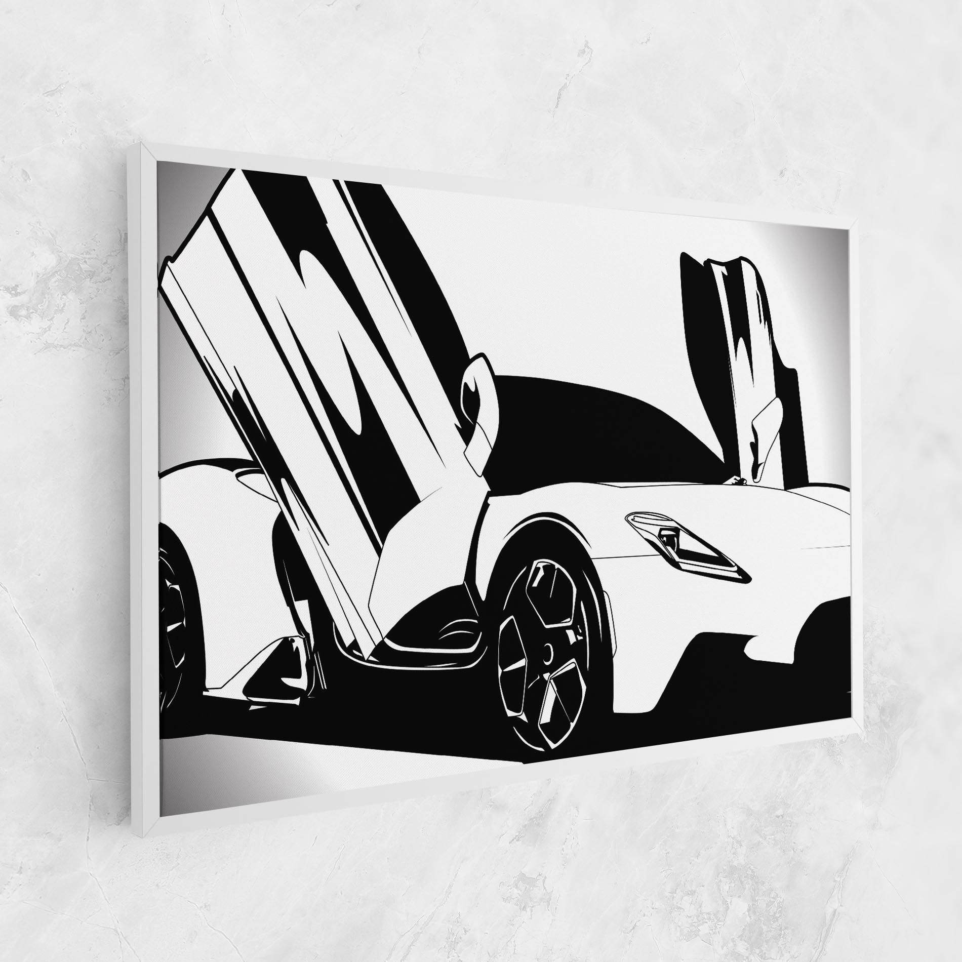 Black White Car mockup 1