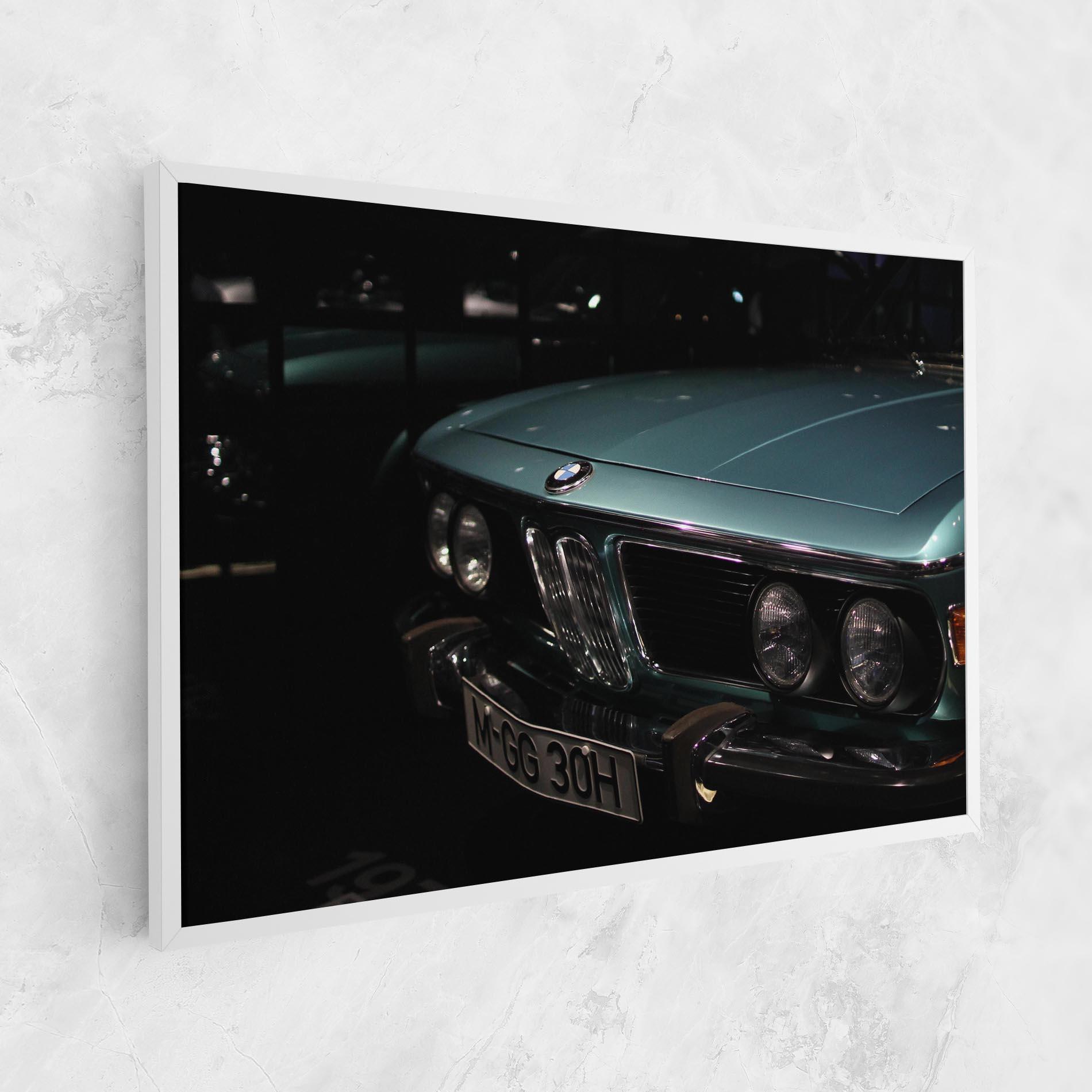 Vászonkép Old Bmw Headlight mockup 1