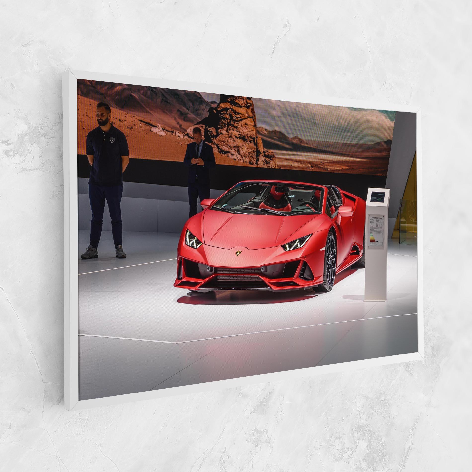 Vászonkép Red Lambo Front mockup 1