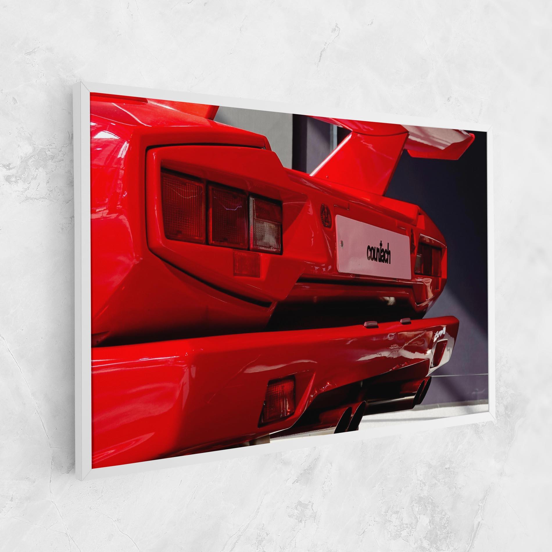 Vászonkép Red Rear Countach mockup 1