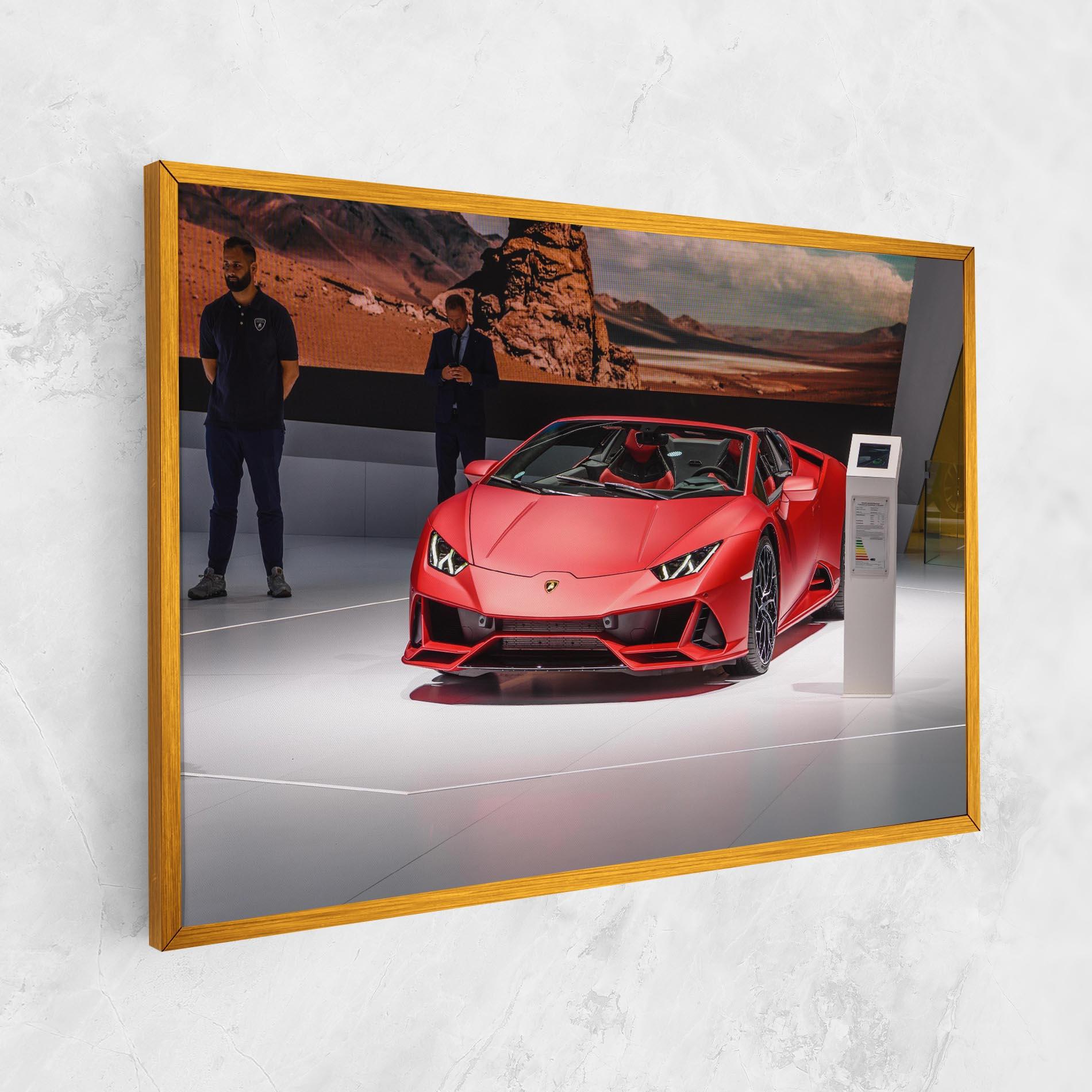 Vászonkép Red Lambo Front mockup 1