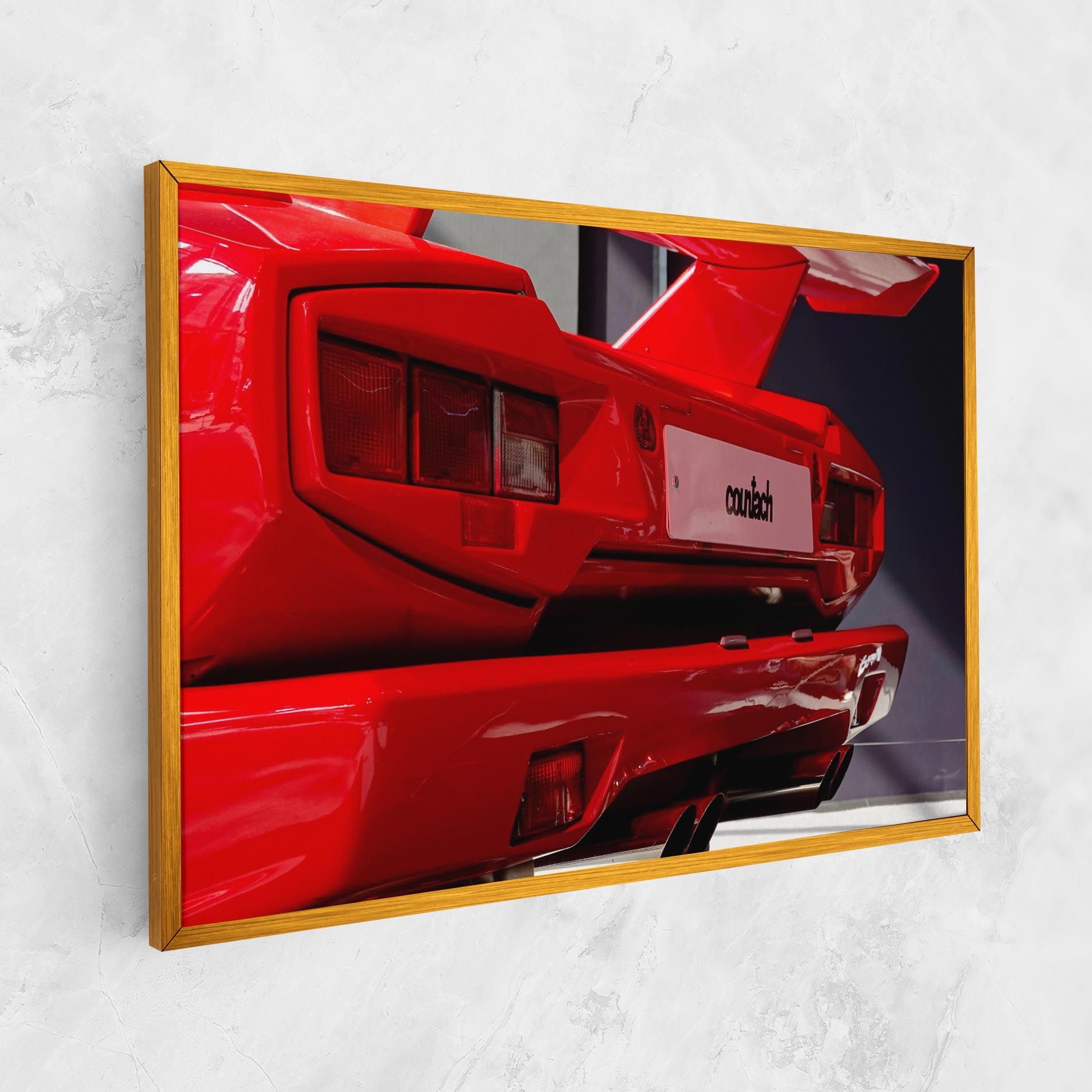 Red Rear Countach mockup 1