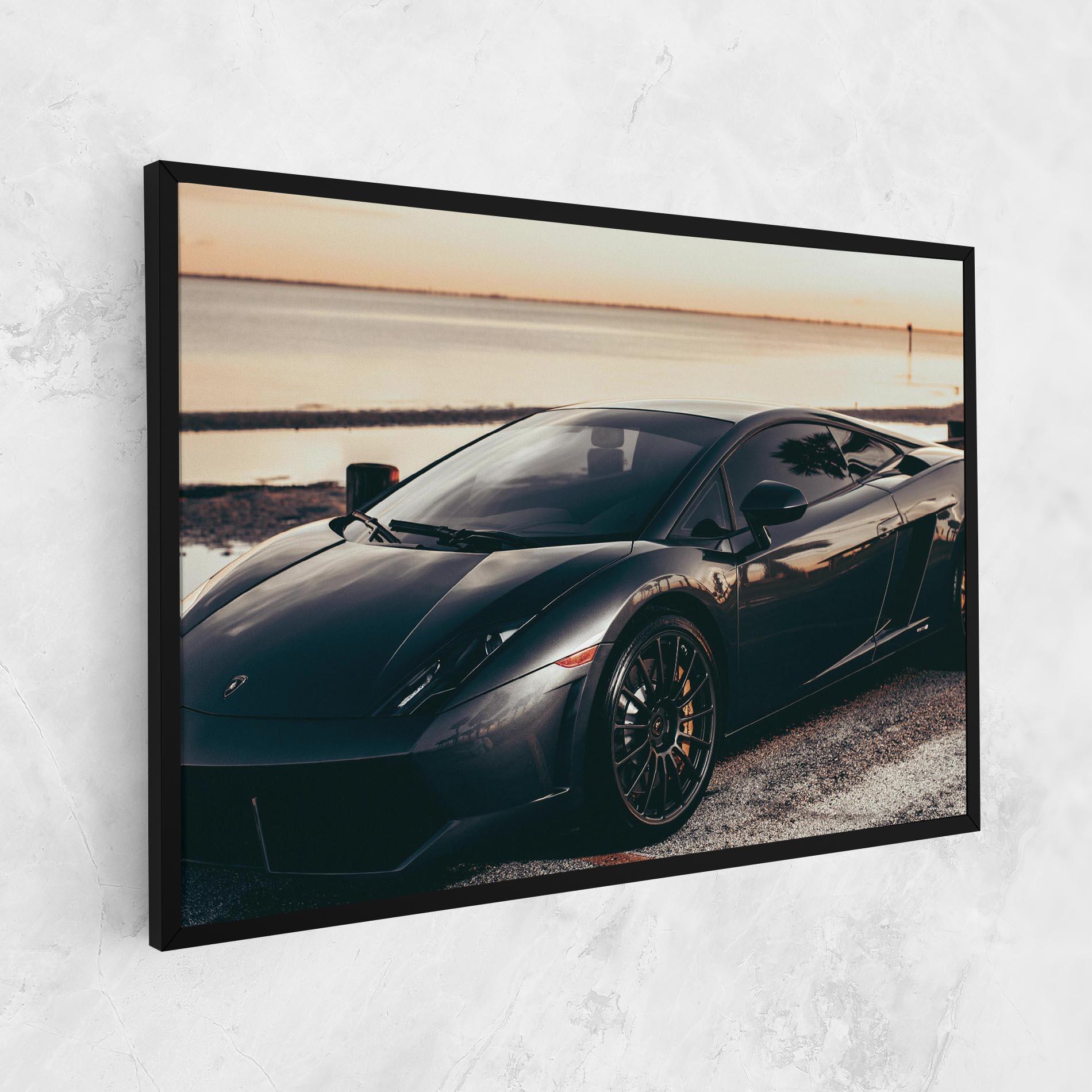 Vászonkép Black Lambo Sea mockup 1
