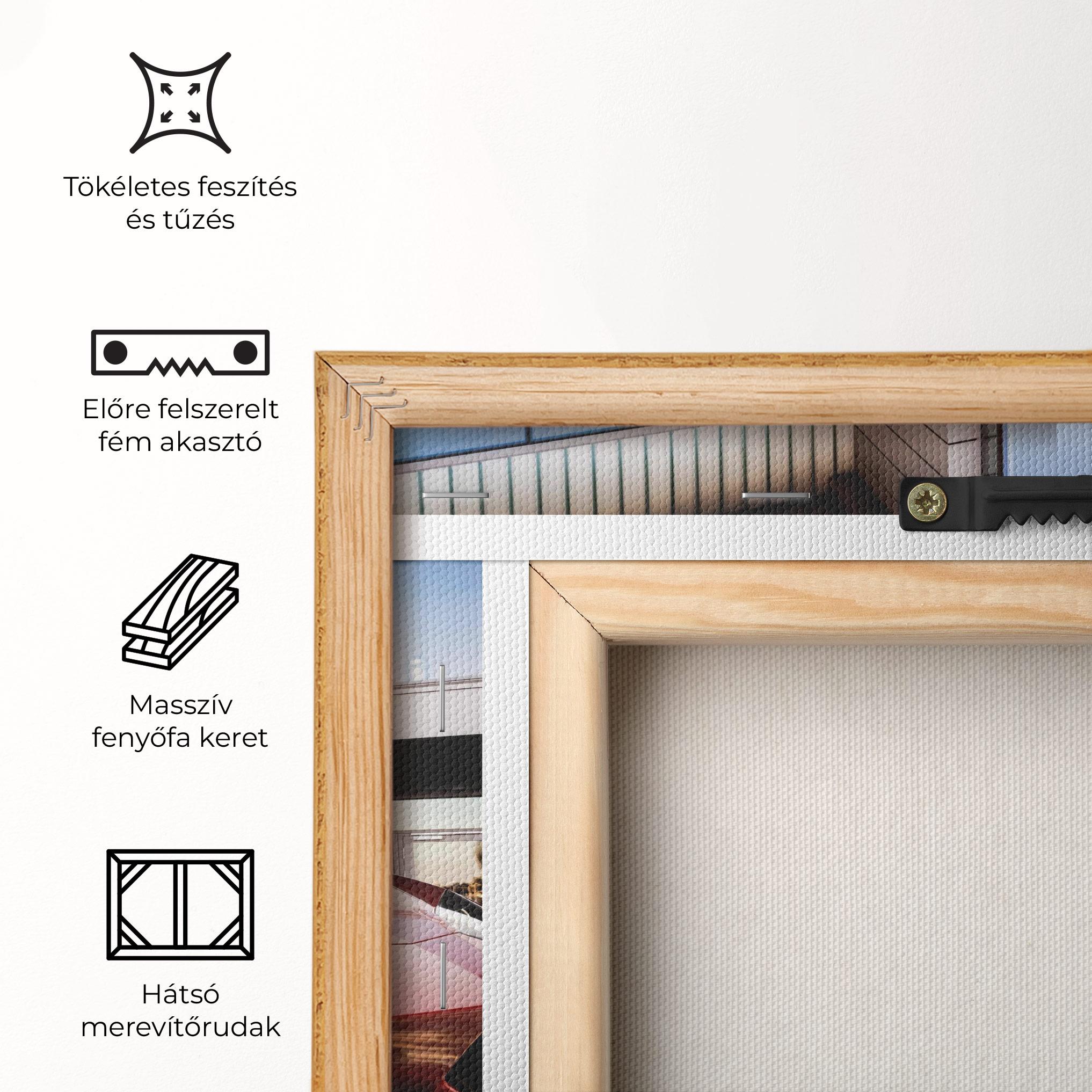 Vászonkép Red Lambo Outside mockup 5