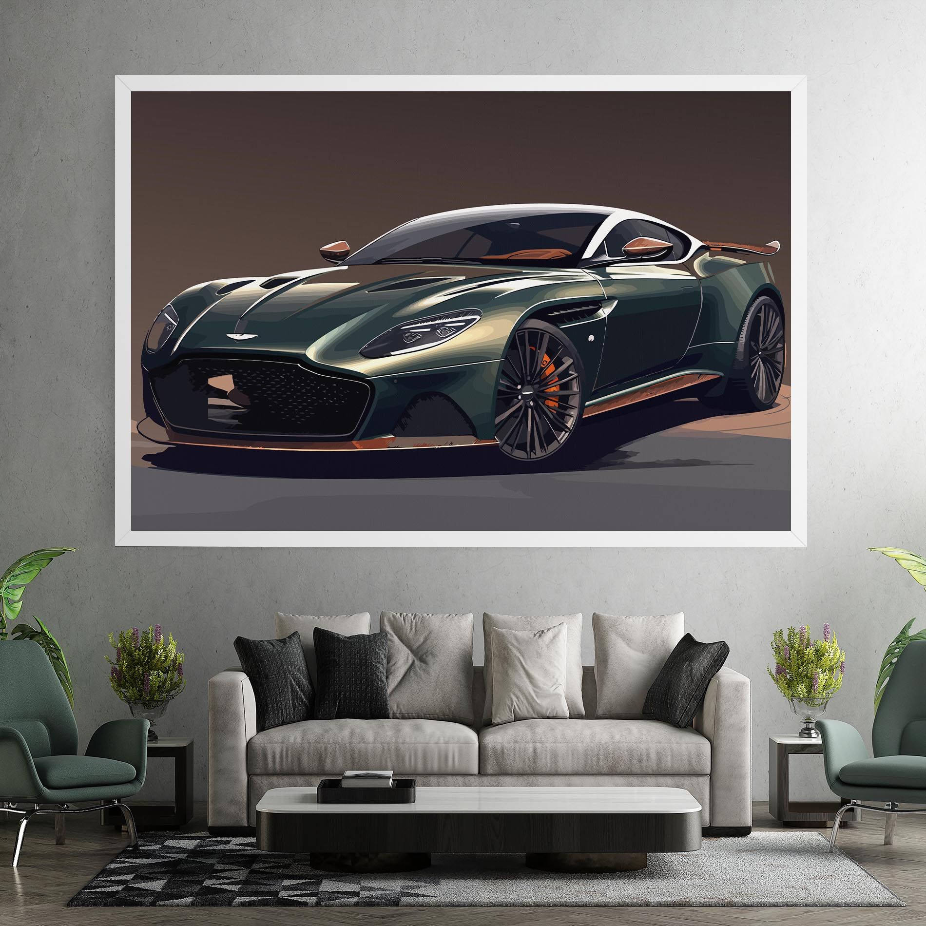 Dark Green Car mockup 7