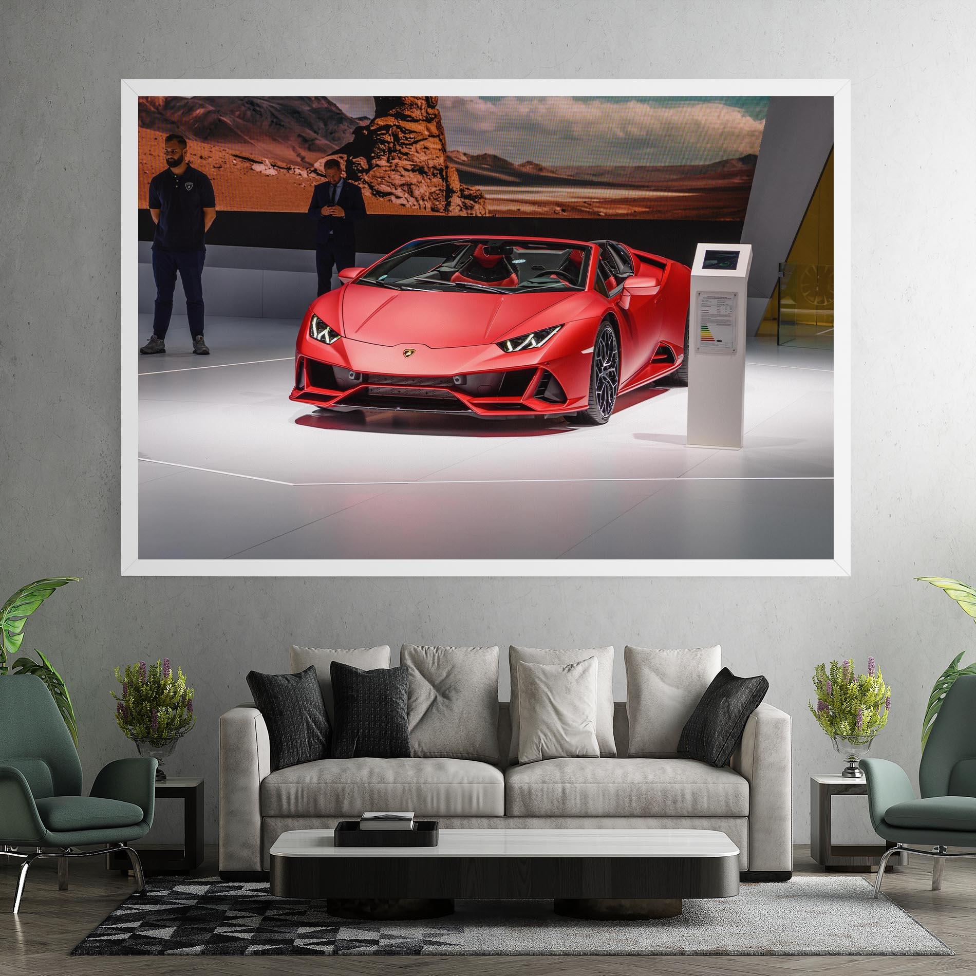Vászonkép Red Lambo Front mockup 7
