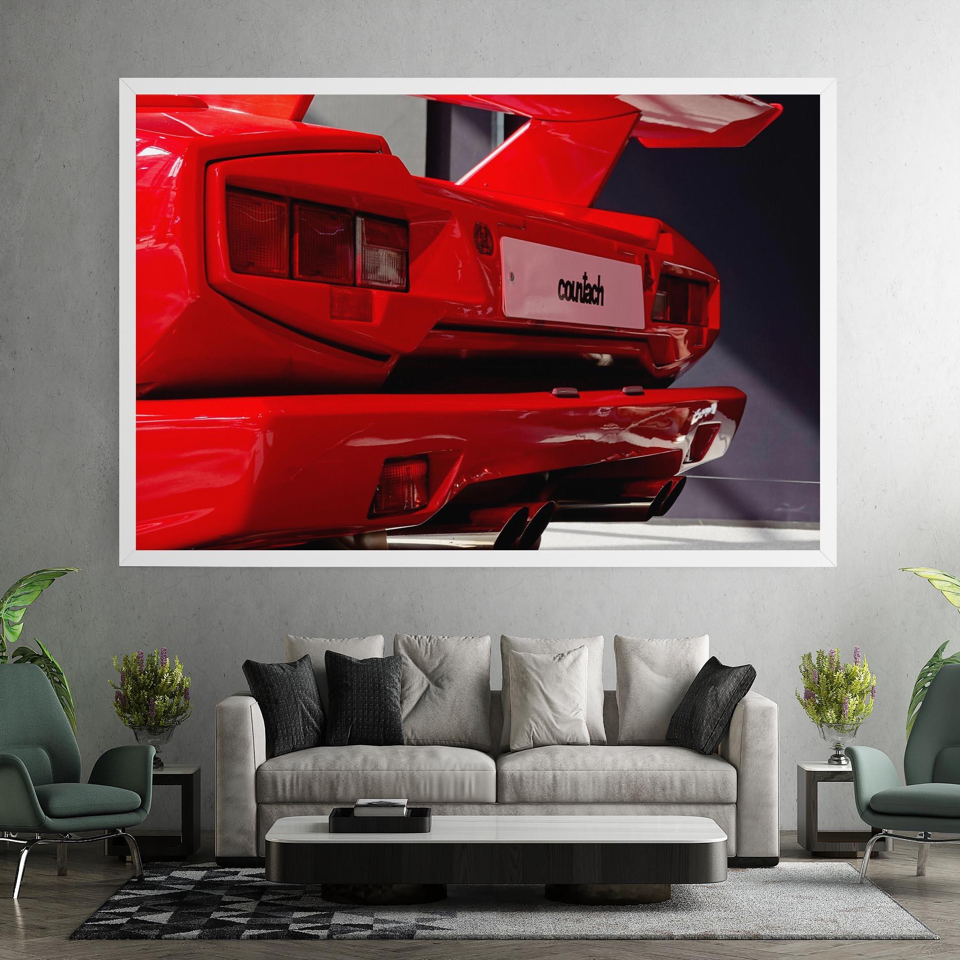 Vászonkép Red Rear Countach mockup 7