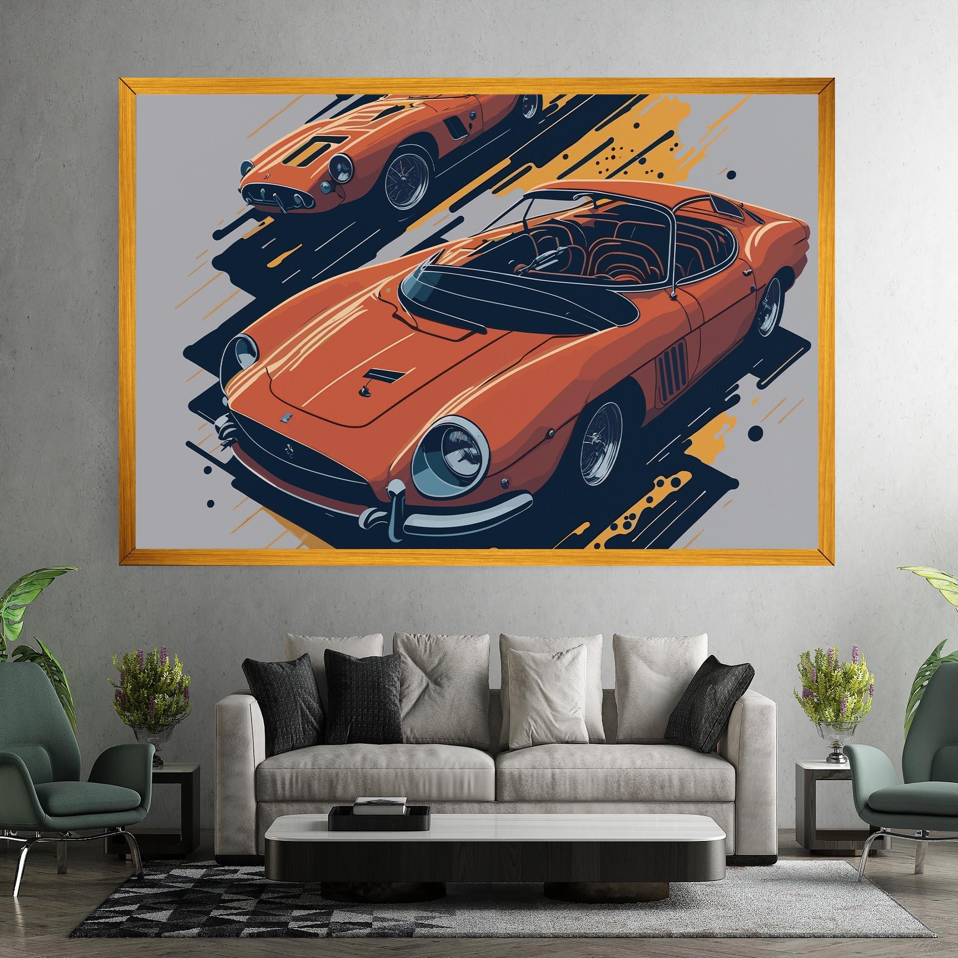 Vászonkép Ferrari 250 Gto mockup 7