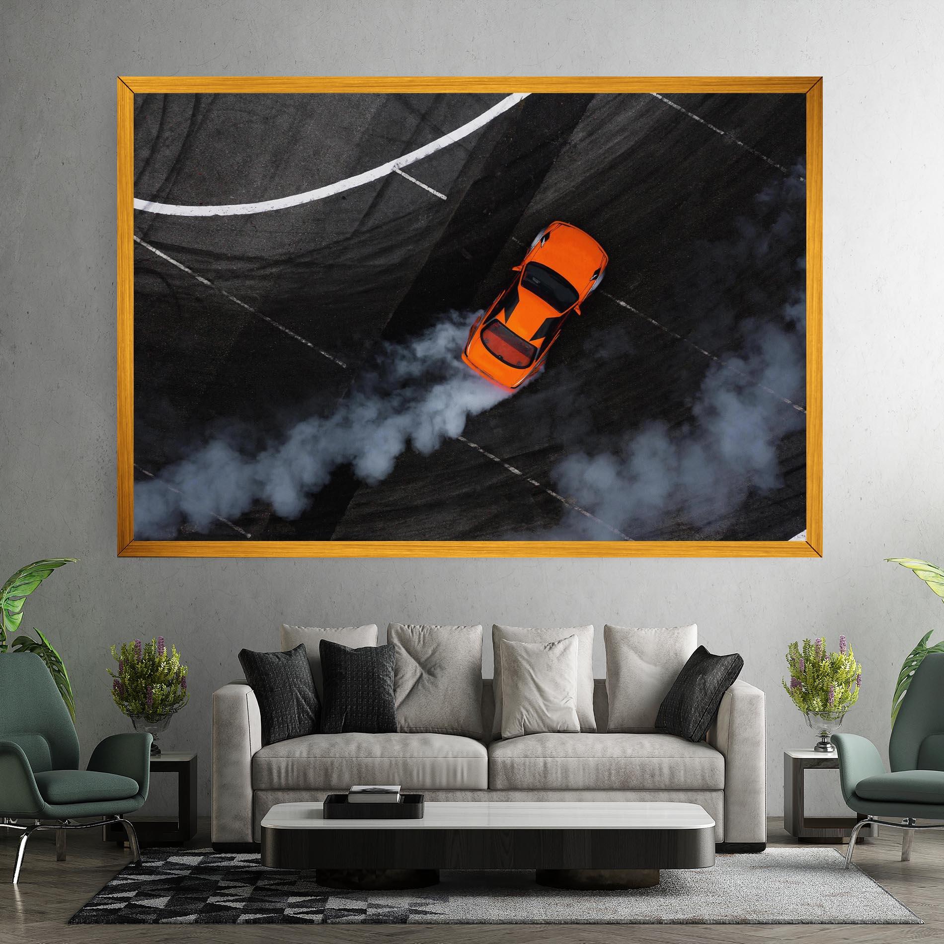 Vászonkép Orange Proche Drifting mockup 7