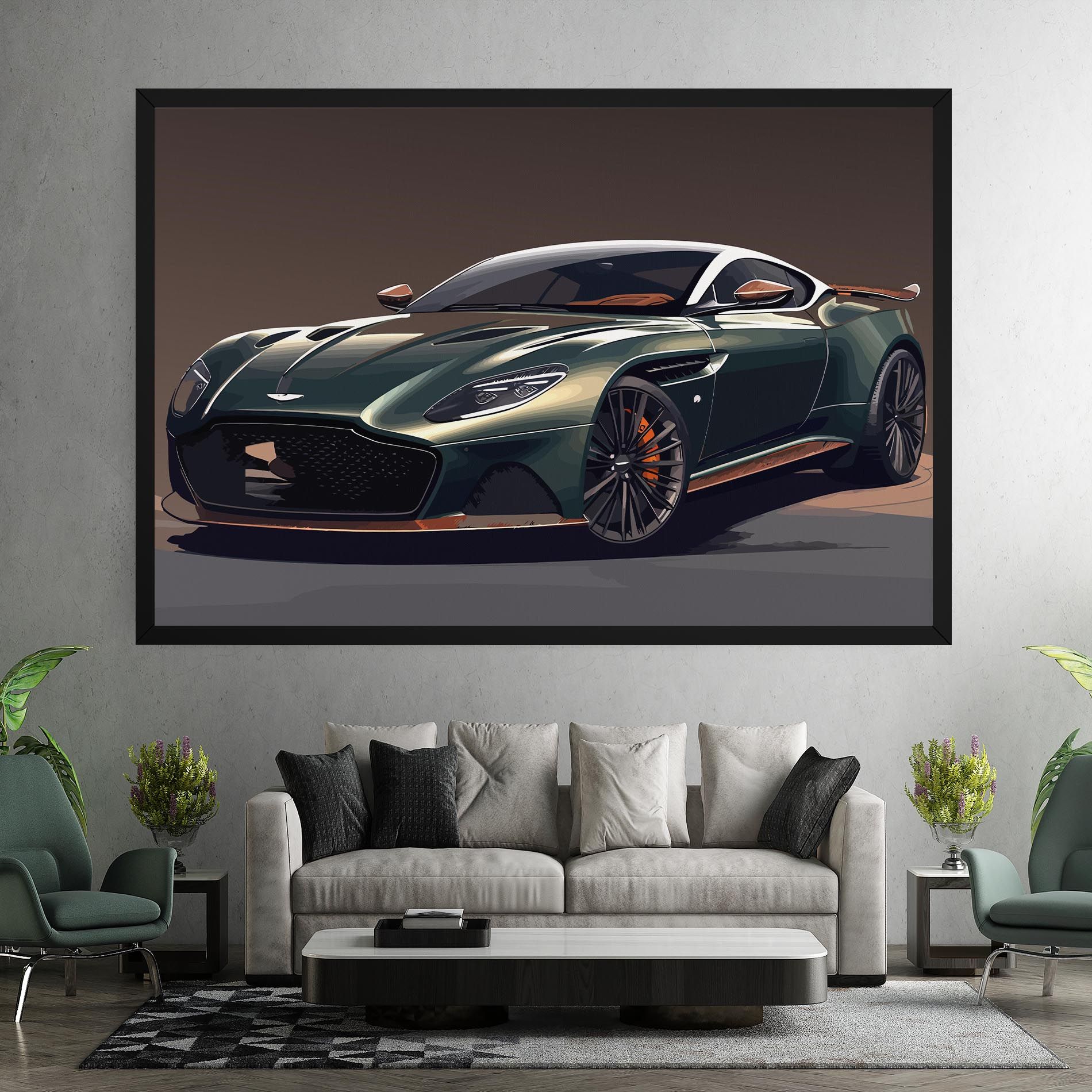 Dark Green Car mockup 7