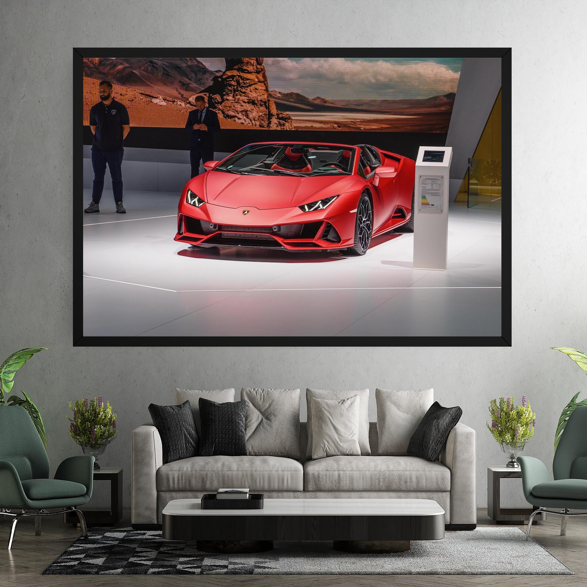 Vászonkép Red Lambo Front mockup 7