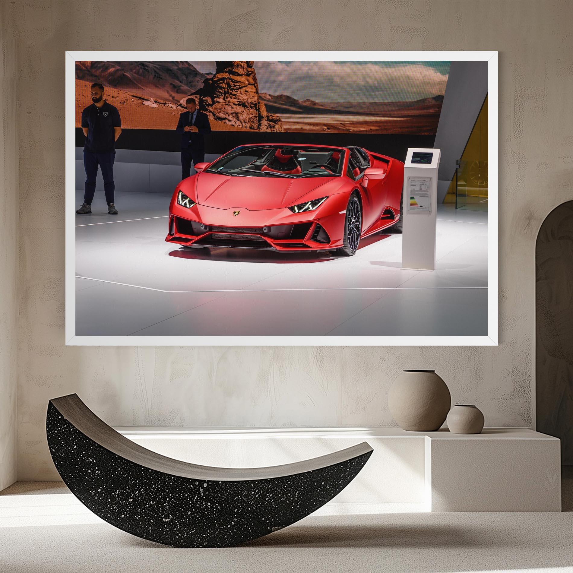 Vászonkép Red Lambo Front mockup 8