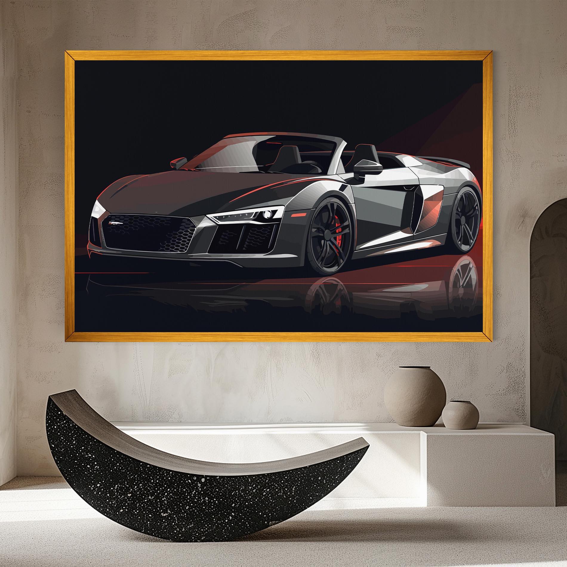 Vászonkép Cool Grey Car mockup 8