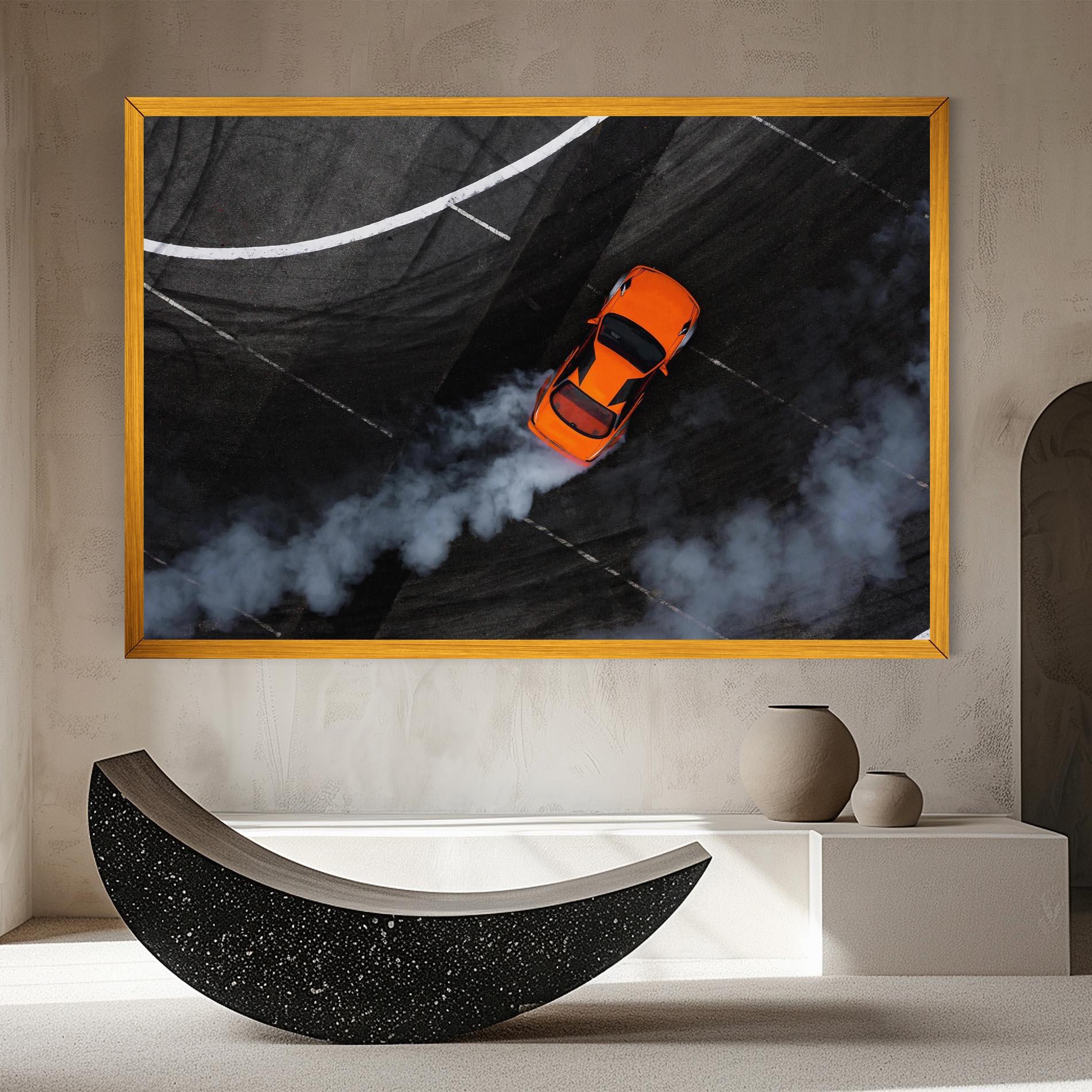 Vászonkép Orange Proche Drifting mockup 8