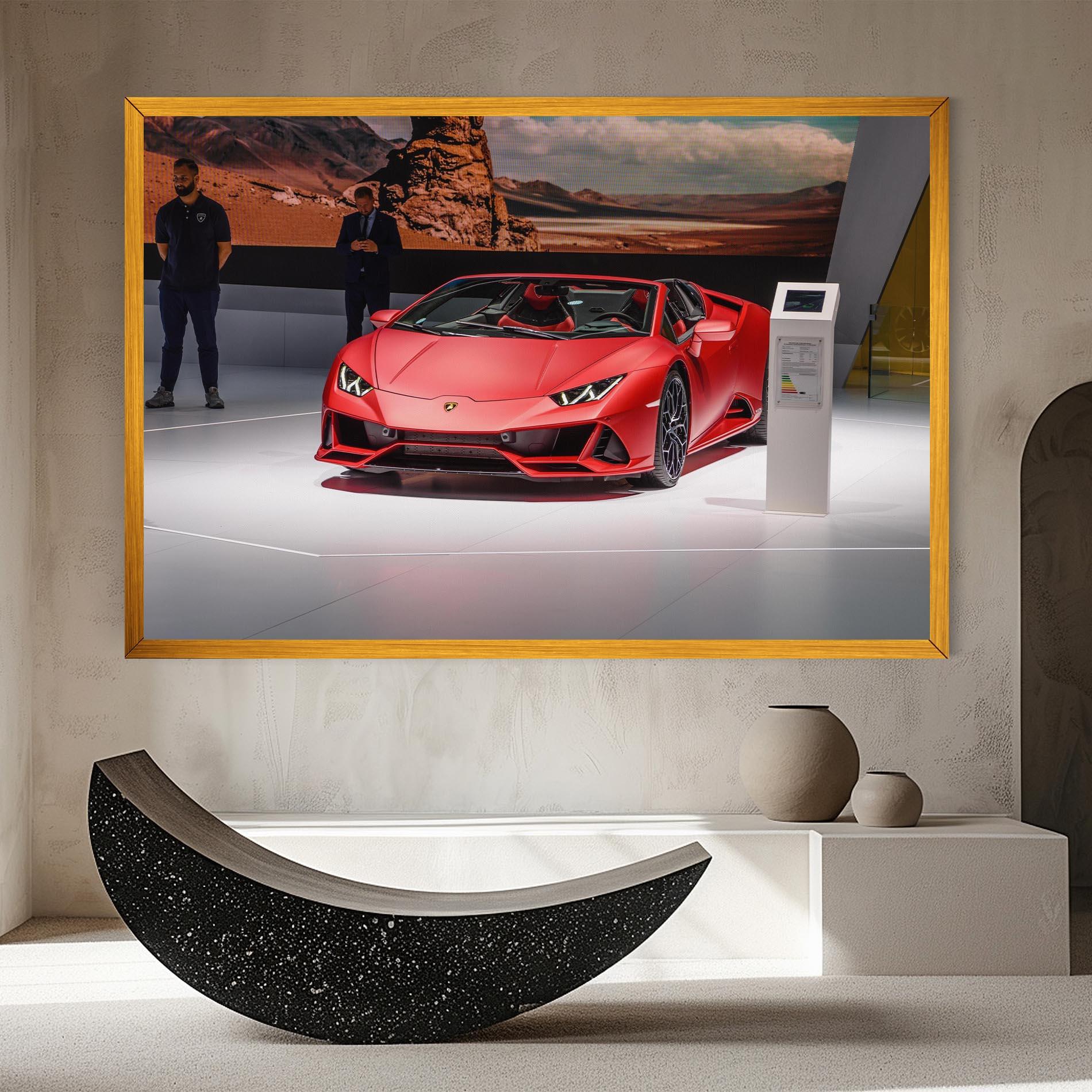 Vászonkép Red Lambo Front mockup 8