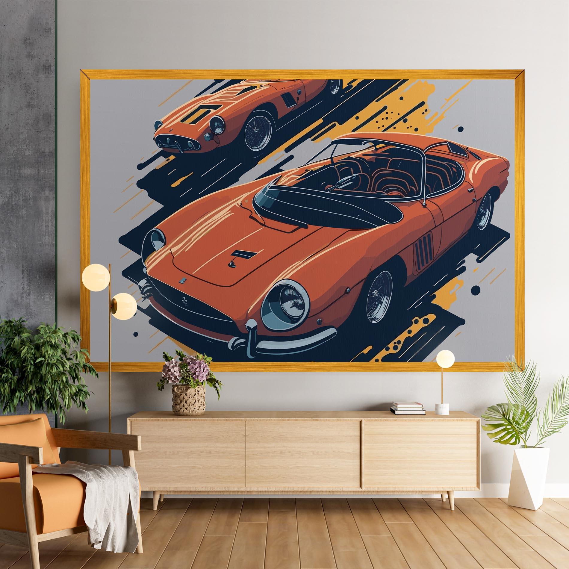 Vászonkép Ferrari 250 Gto mockup 9