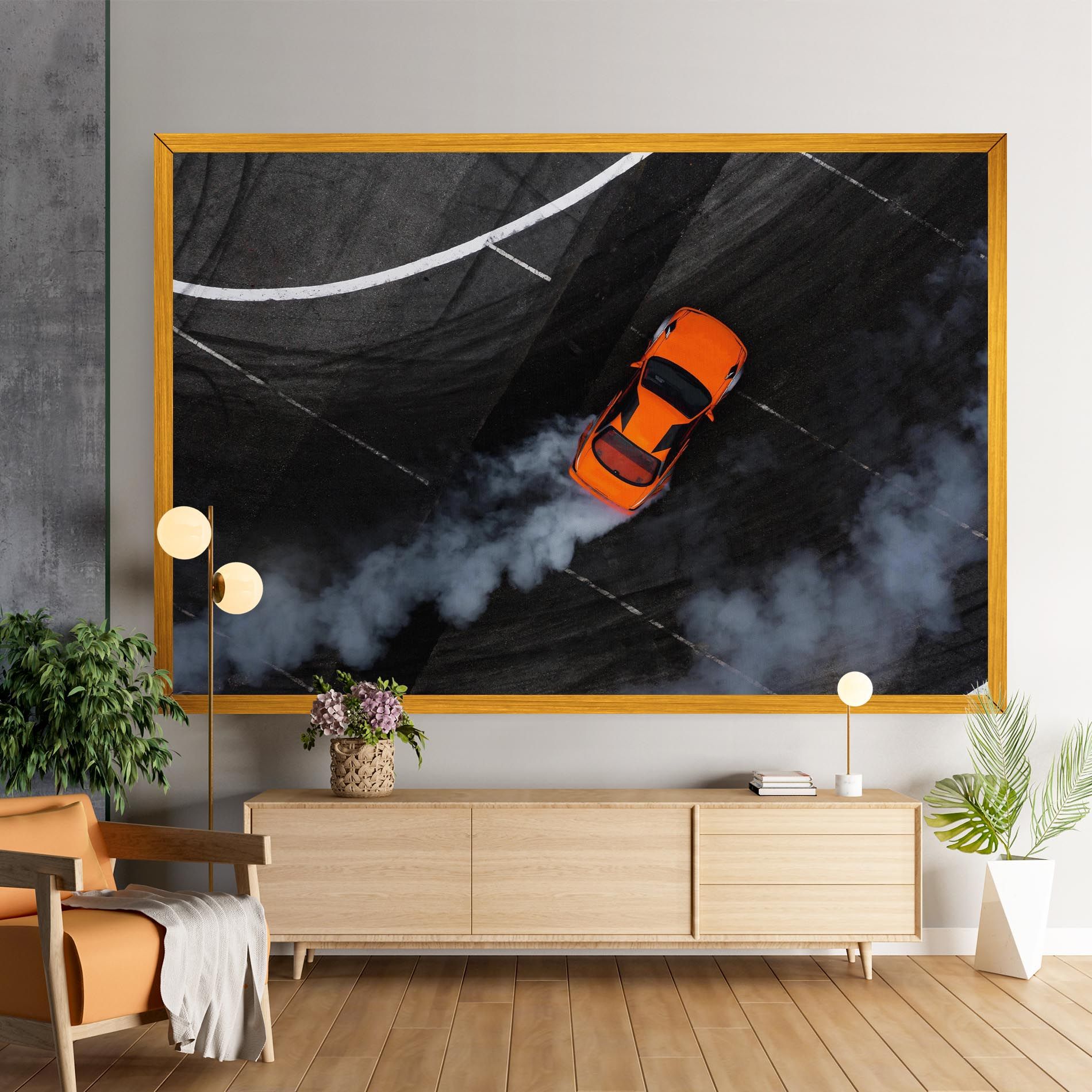Orange Proche Drifting mockup 9