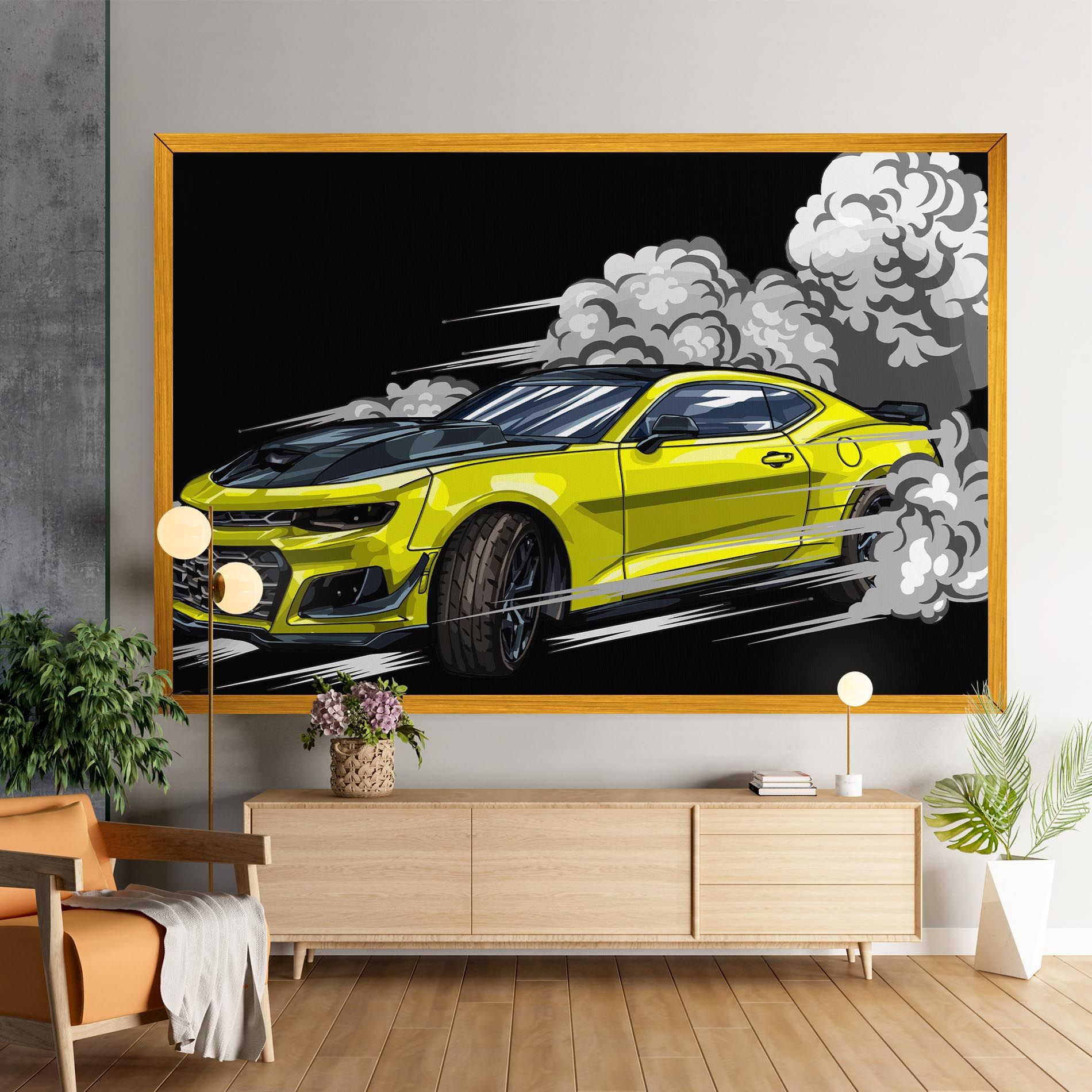 Racing Car Smoke mockup 9